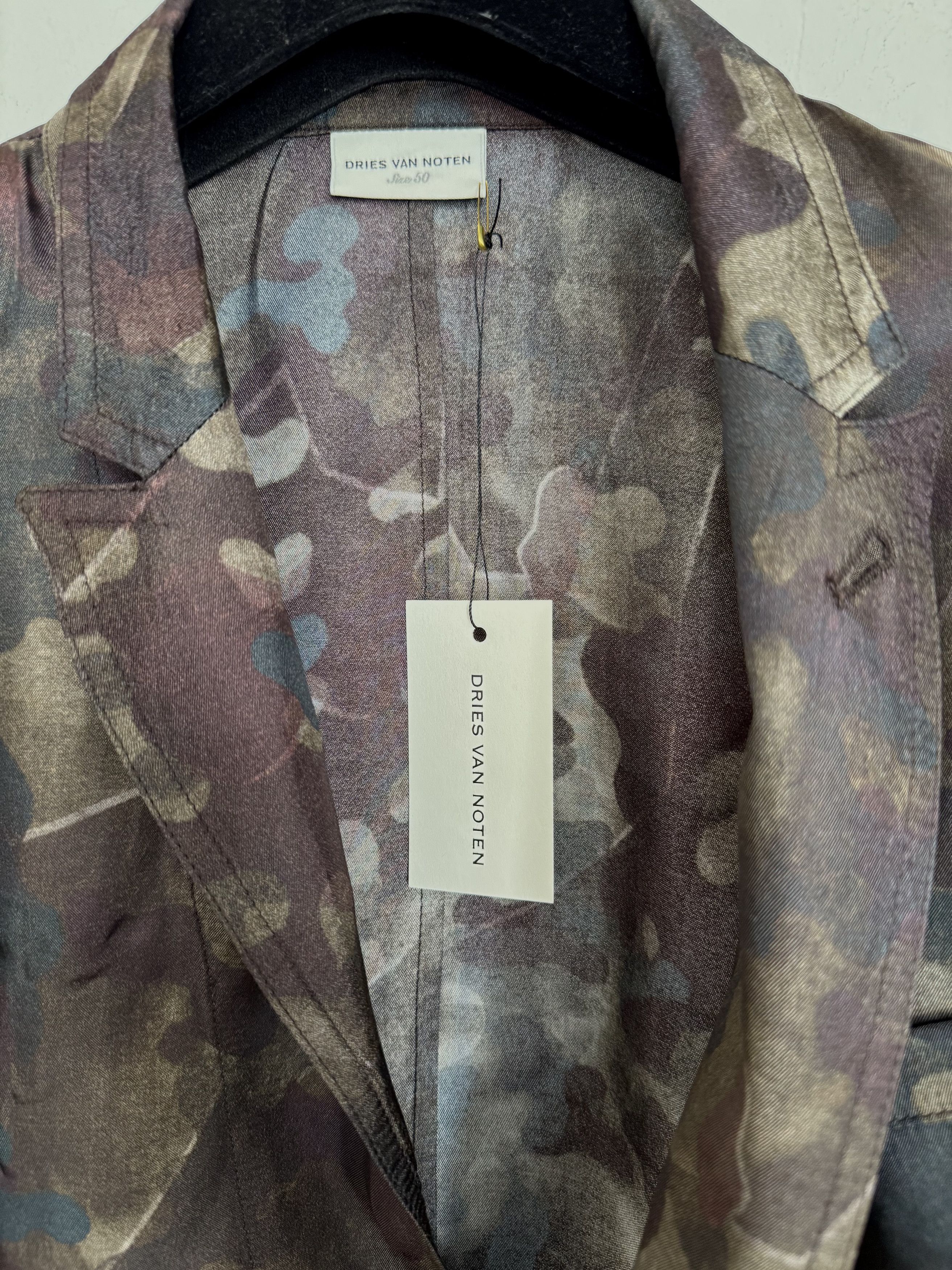 Dries Van Noten Camouflage-Print Suit Size 50S - 5 Thumbnail