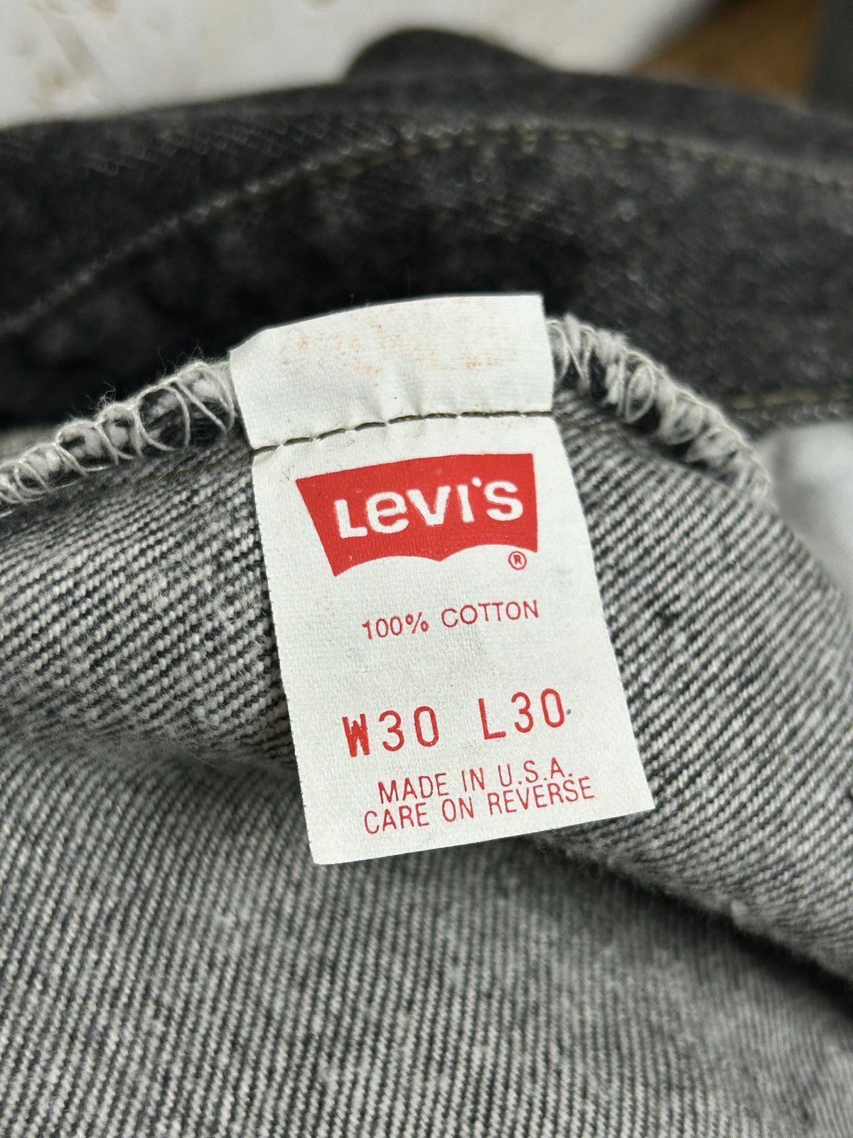 Levi's 80s Vintage 1981 Levi's 501 Denim Jeans Made In Usa 30x30 Size US 30 / EU 46 - 13 Thumbnail