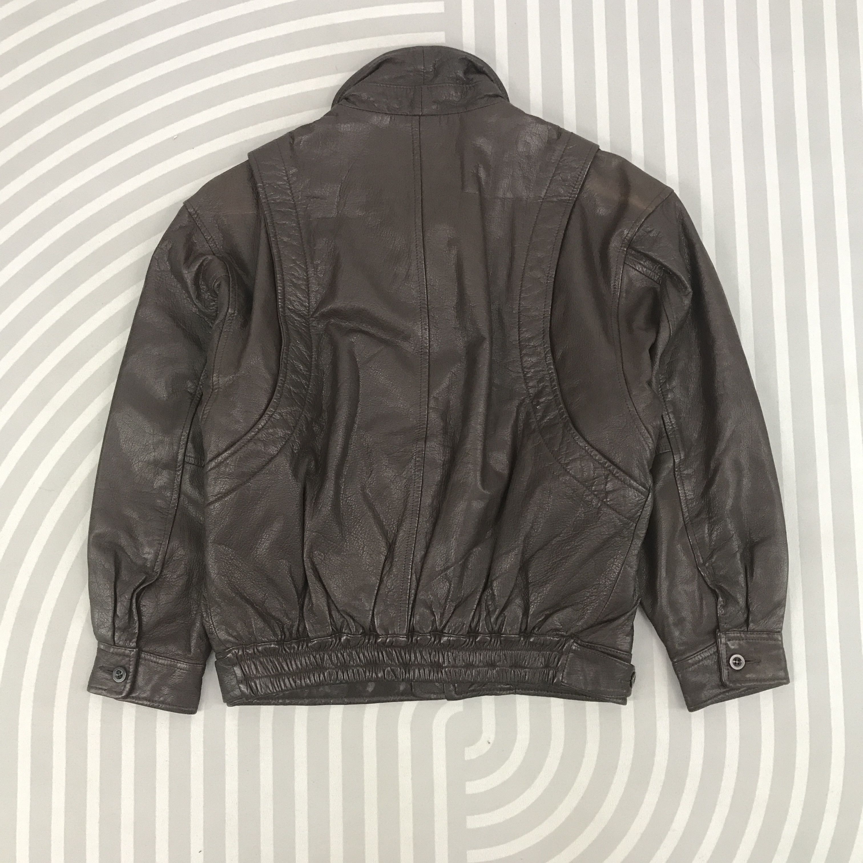 Japanese Brand × Vintage Vintage Japanese Brand Leather Bombar Jacket Size US L / EU 52-54 / 3 - 3 Thumbnail