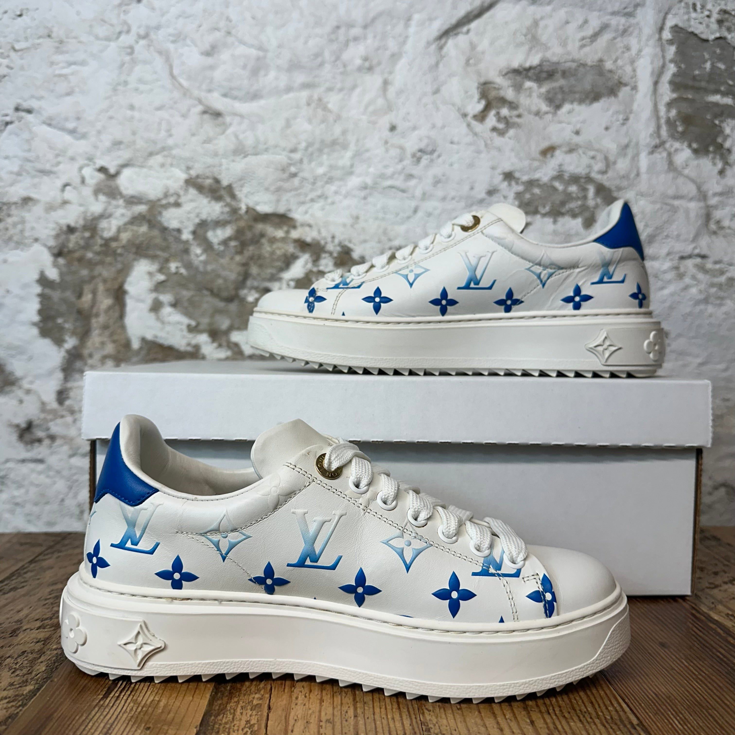 Louis Vuitton Louis Vuitton Monogram White Time Out Sneaker Sz 4.5 (36) Size US 5 / EU 37 - 2 Thumbnail