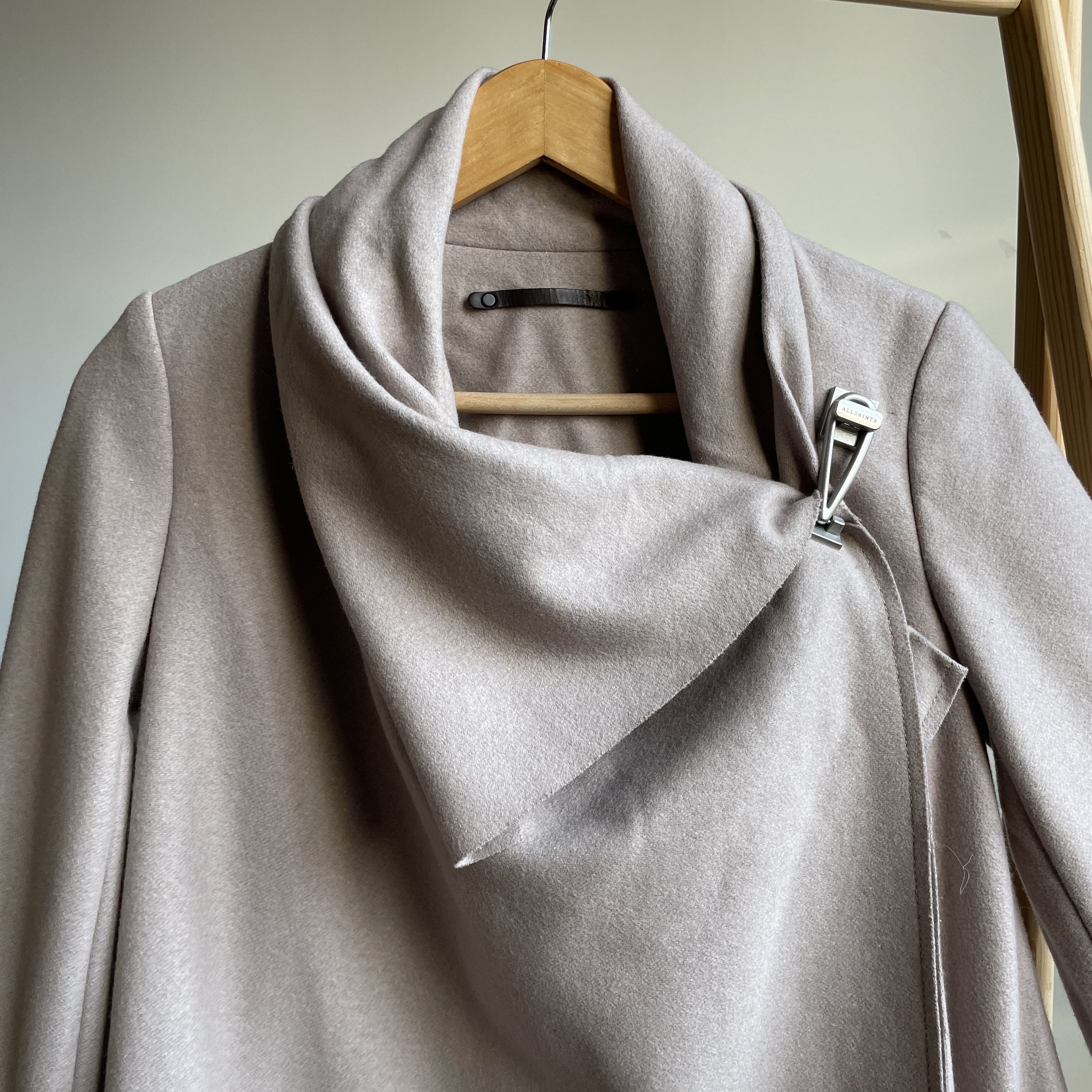 Allsaints Allsaints City Monument Toggle Buckle Asymmetric Womens Coat Size XS / US 0-2 / IT 36-38 - 6 Thumbnail