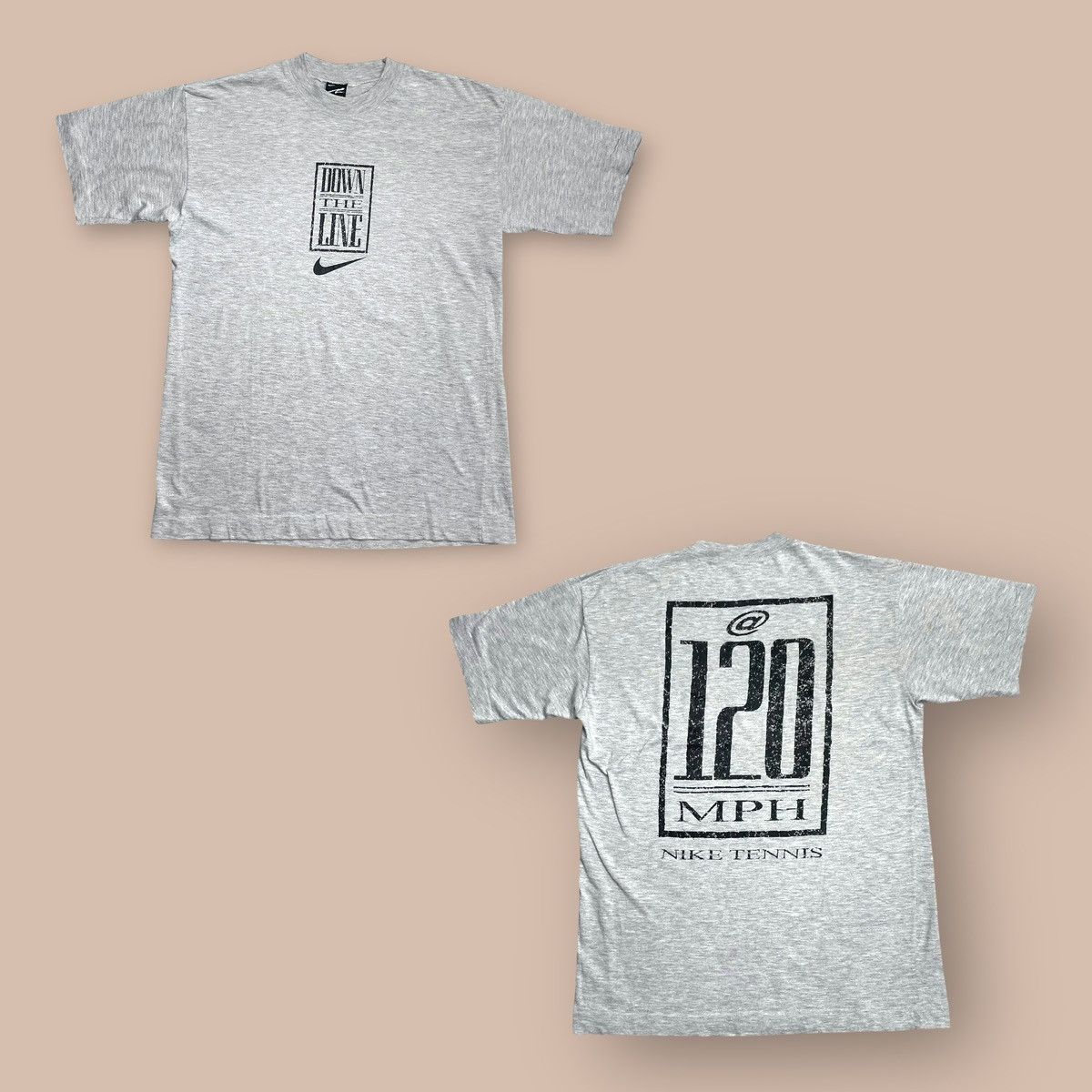 Nike Vintage 2000s Nike Andre Agassi "Down The Line @120MPH" Tee Size US M / EU 48-50 / 2 - 1 Thumbnail