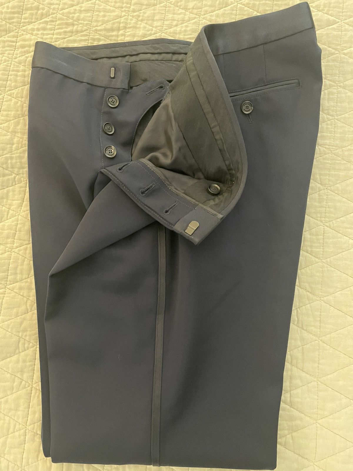 Burberry Collection Formal Trouser Size 34R - 3 Thumbnail