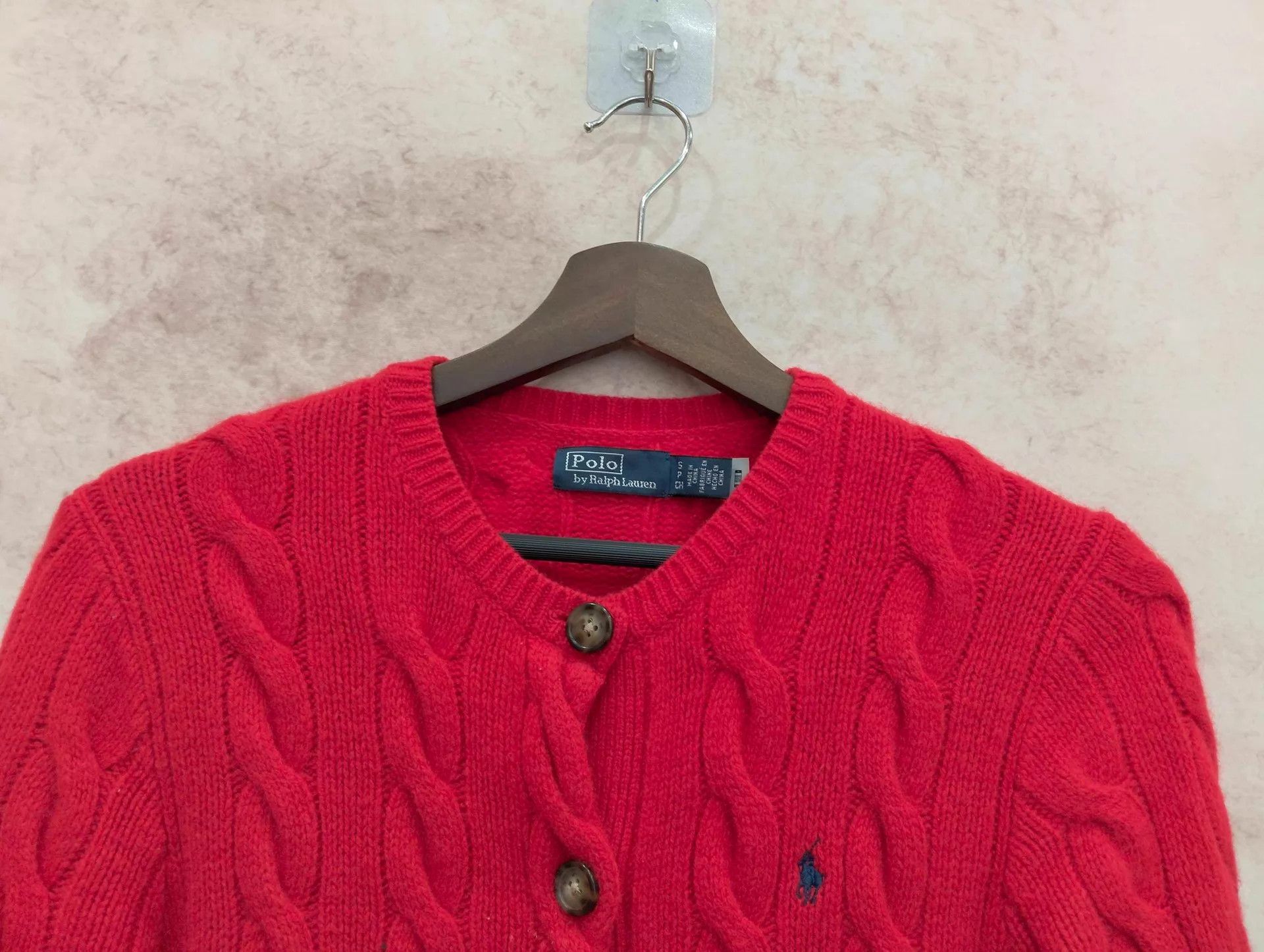 Polo Ralph Lauren Ralph Lauren Cashmere Red Cardigan S Size S / US 4 / IT 40 - 3 Thumbnail