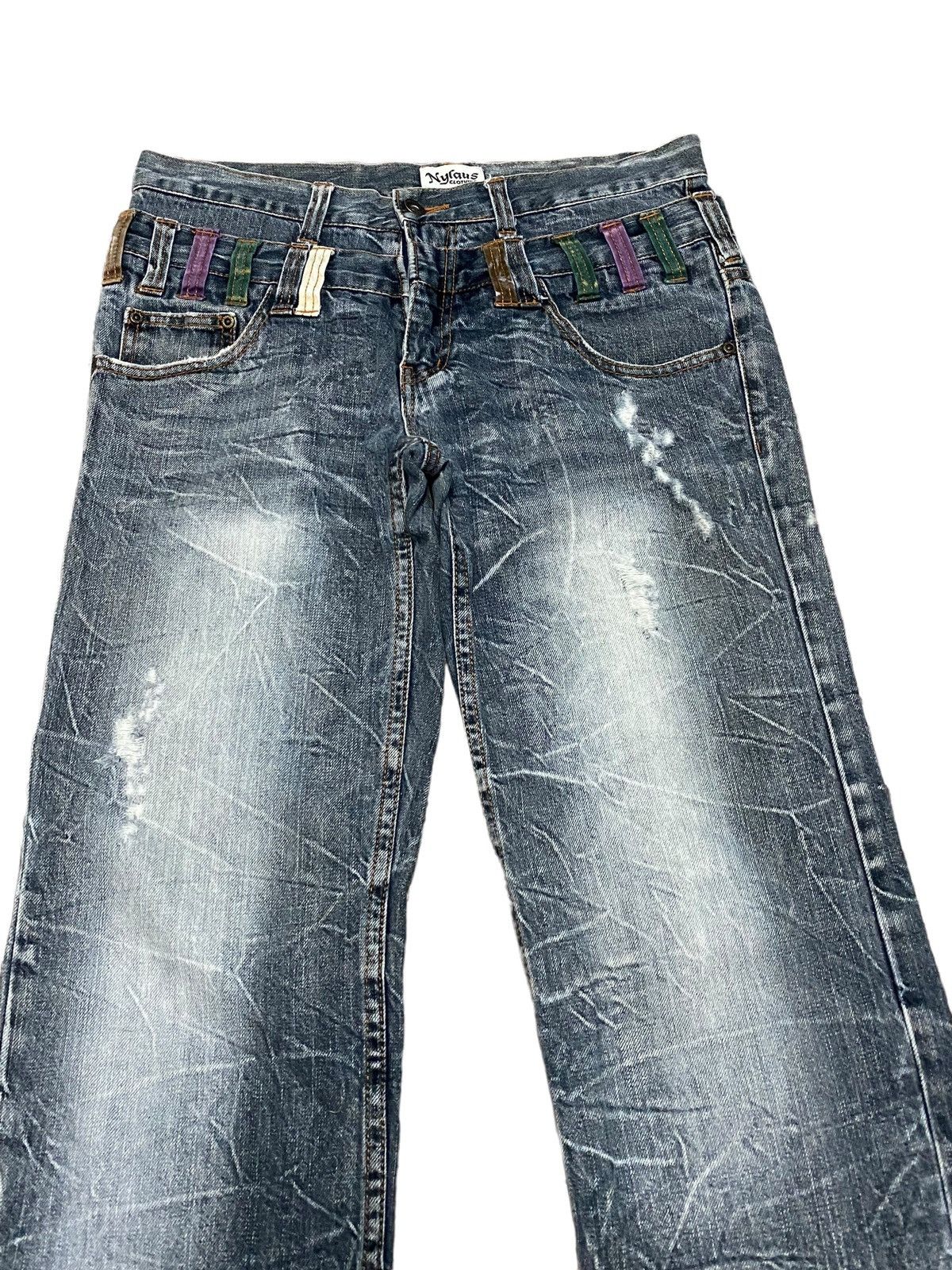 Other Japanese brand X nylaus double waist jeans Size US 32 / EU 48 - 4 Thumbnail
