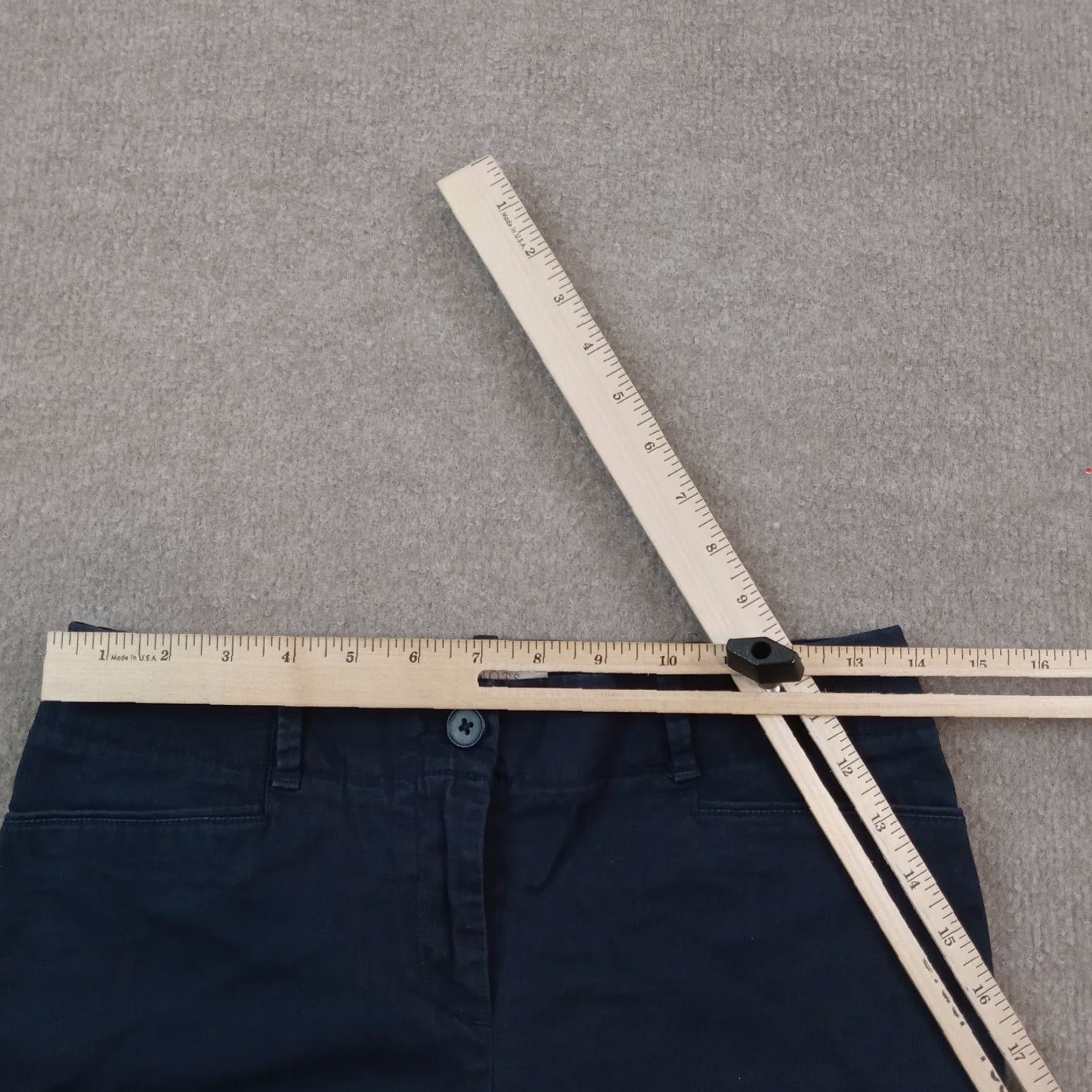 Talbots Talbots Womens Petite Blue Stretch Crop Straight Leg Pants 4P 28x21 Extra Large XL Size 28" / US 6 / IT 42 - 4 Thumbnail