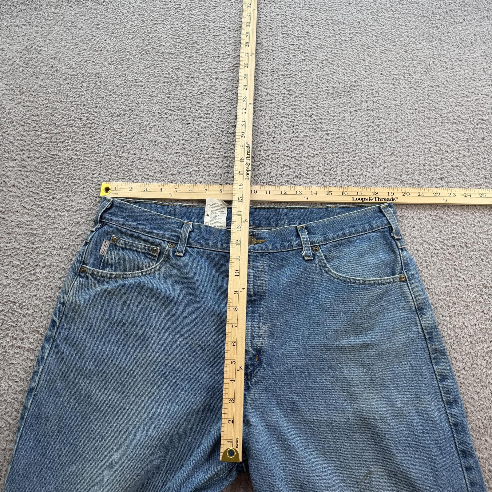Carhartt Carhartt B146 DST Relaxed Fit Denim Jeans 40x30 Light Wash Size US 40 / EU 56 - 3 Thumbnail