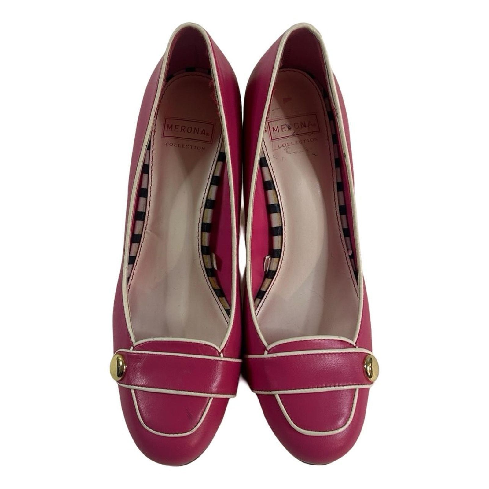 Merona Y2k loafer heels office siren sz 6.5 pink by merona Size US 6.5 / IT 36.5 - 8 Thumbnail