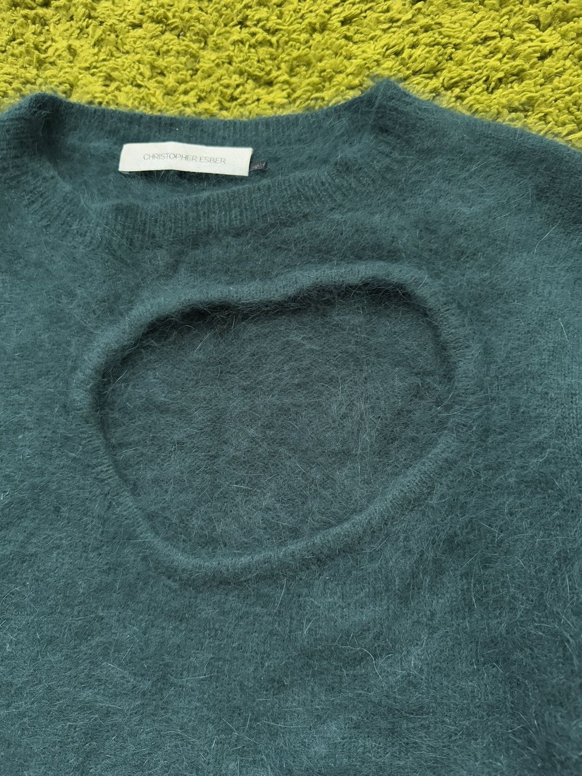 Christopher Esber × Designer Christopher Esber Angora blend fuzzy style sweater Size M / US 6-8 / IT 42-44 - 5 Thumbnail
