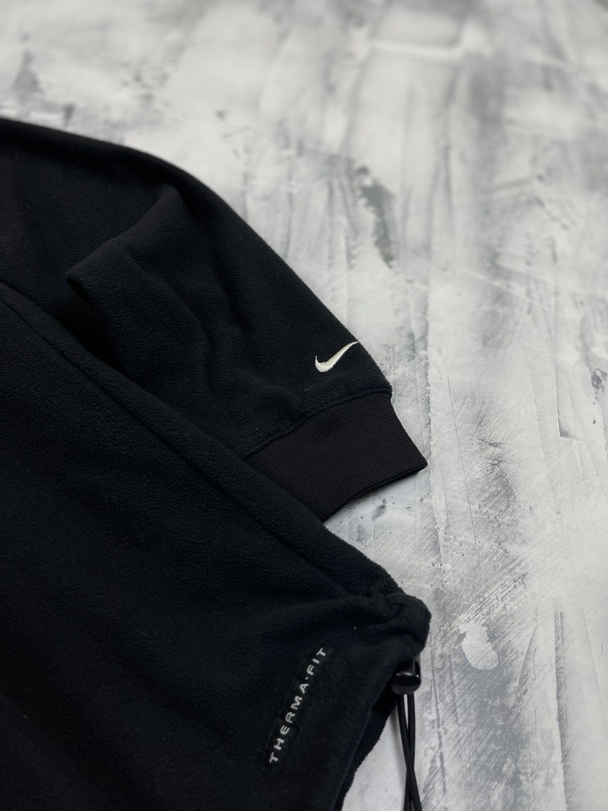 Nike × Vintage Nike Fleece Black Baggy Sweatshirt Size US XL / EU 56 / 4 - 4 Thumbnail