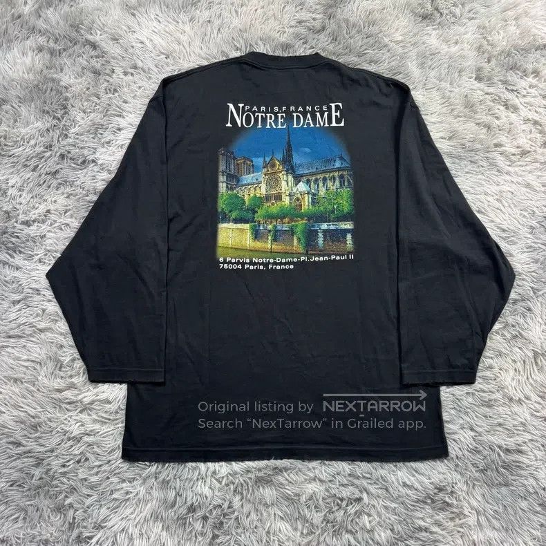Balenciaga Balenciaga Castle Print Long Sleeve Hoodie Sweatshirt Size US M / EU 48-50 / 2 - 2 Thumbnail