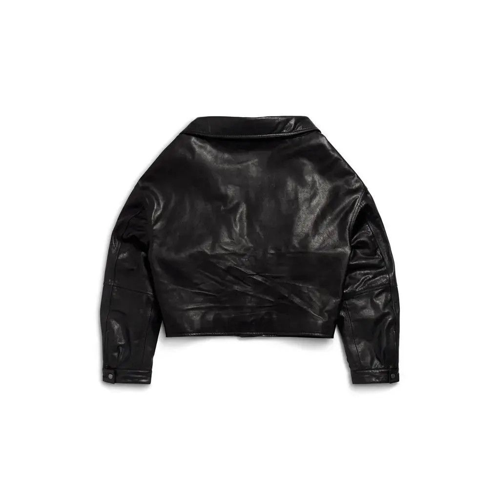 Balenciaga o1w1db10625 Off Shoulder Jacket in Black Size US M / EU 48-50 / 2 - 2 Thumbnail