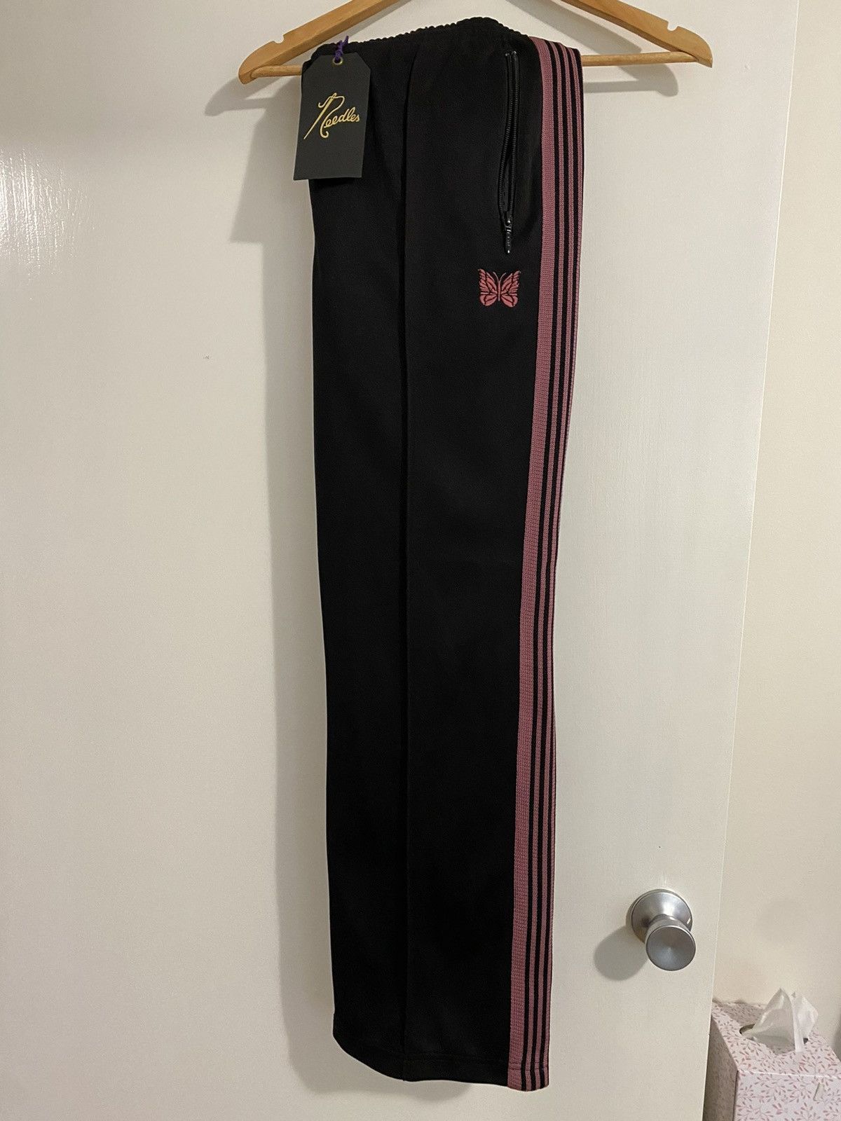 image of Needles Track Pants Black, Men's (Size 34)