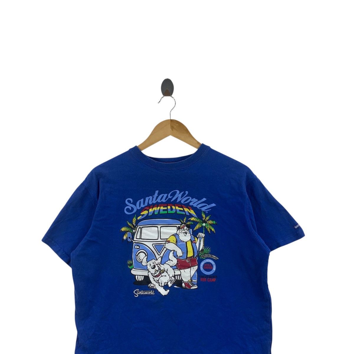 Vintage Vintage CAPTAIN SANTA WORLD Outfits For Camp Tee Shirt Top Size XXL / US 16-18 / IT 52-54 - 2 Thumbnail