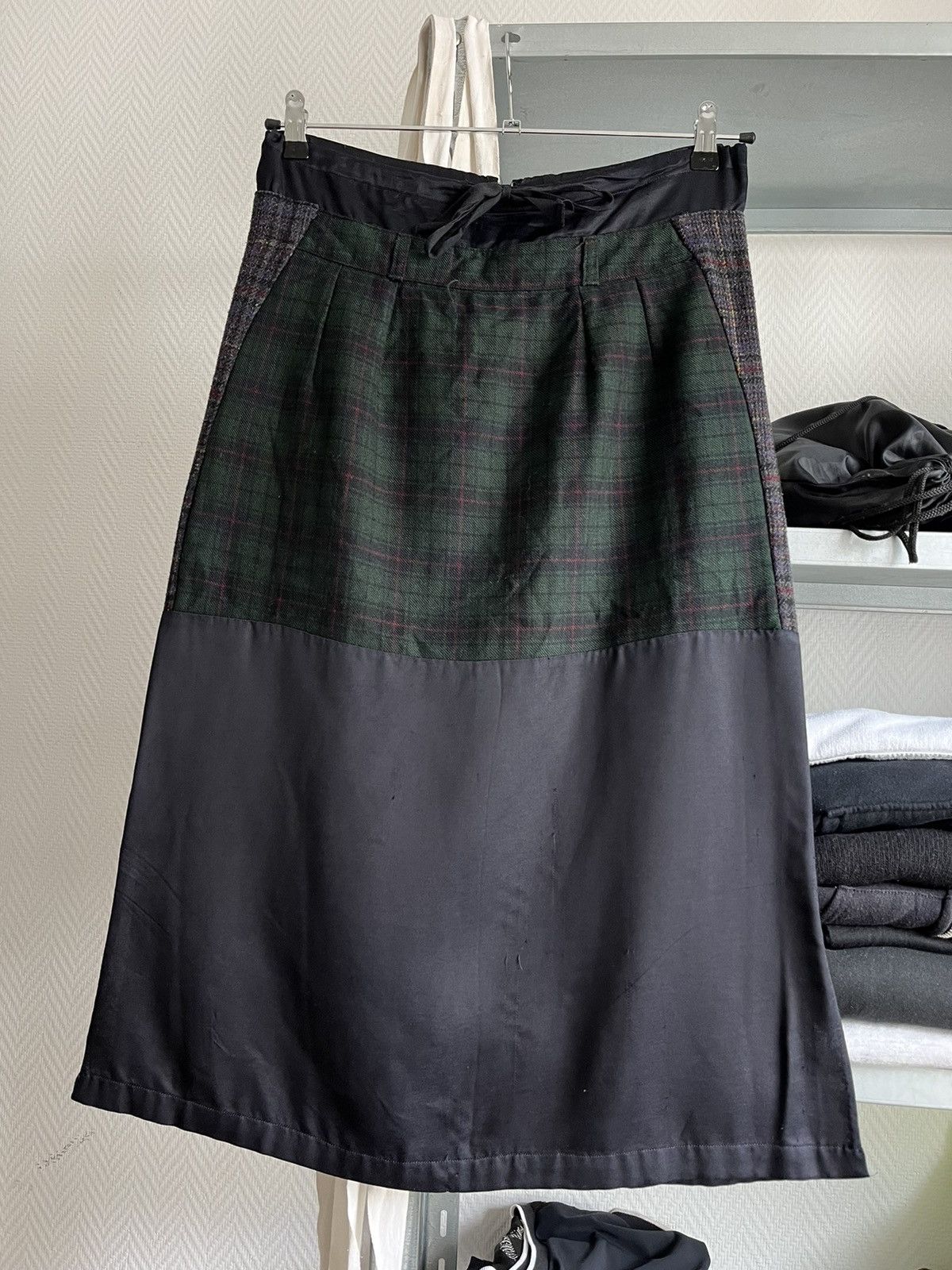 AW2002 Artisanal Silk/Wool Skirt