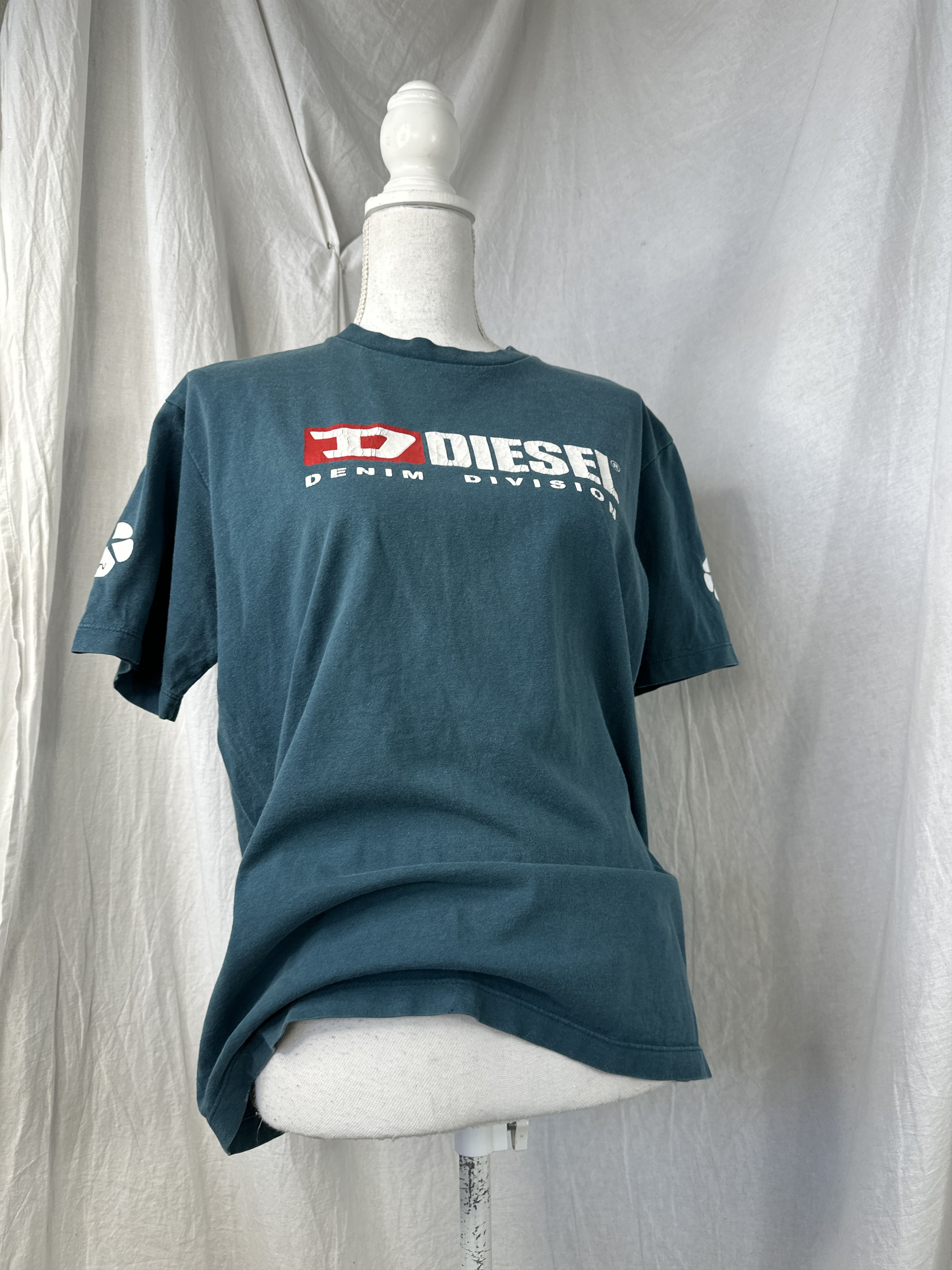 Diesel × Vintage Vintage Casual Streetwear Logo Print Diesel T-shirt 00s Size US M / EU 48-50 / 2 - 1 Thumbnail