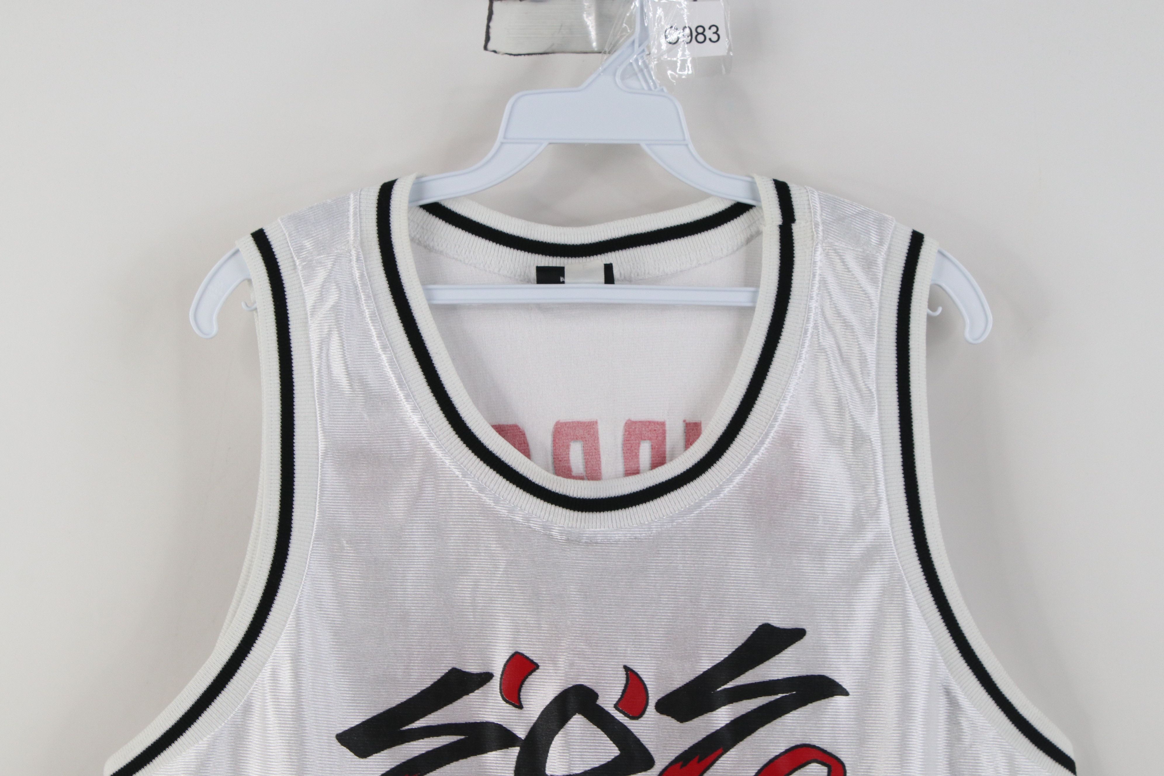 Vintage Vintage 90s Soul 666 Devil Satan Basketball Jersey White USA Size US L / EU 52-54 / 3 - 2 Thumbnail
