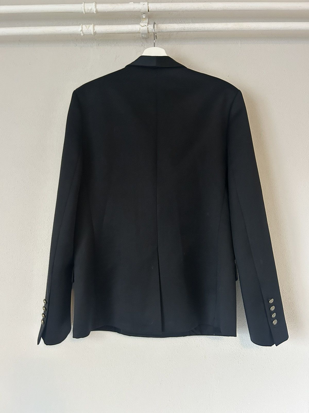 Balmain Balmain x H&M Double-Breasted Black Wool Blazer Size 50 Size US M / EU 48-50 / 2 - 2 Thumbnail