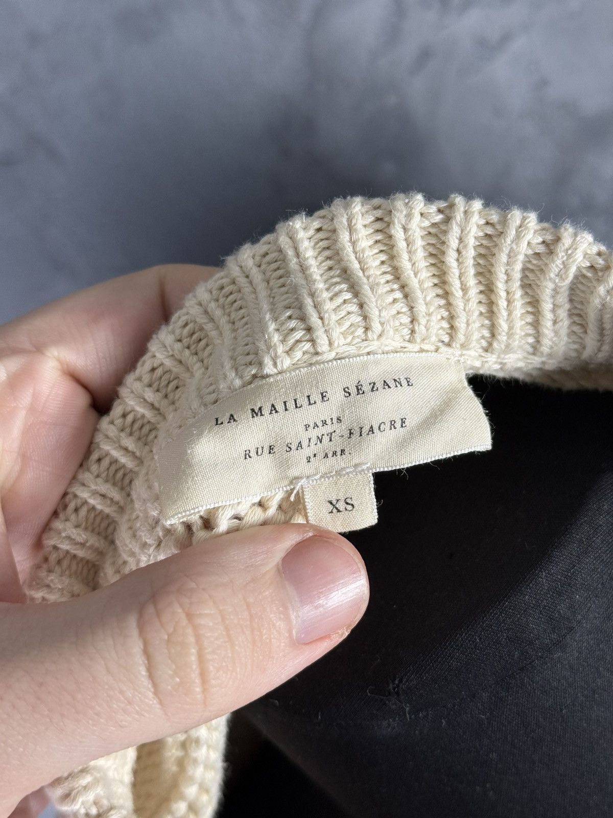 Sezane La Maille Sezane Crewneck Knitted Button Up Cardigan Sweater Size XS / US 0-2 / IT 36-38 - 7 Thumbnail
