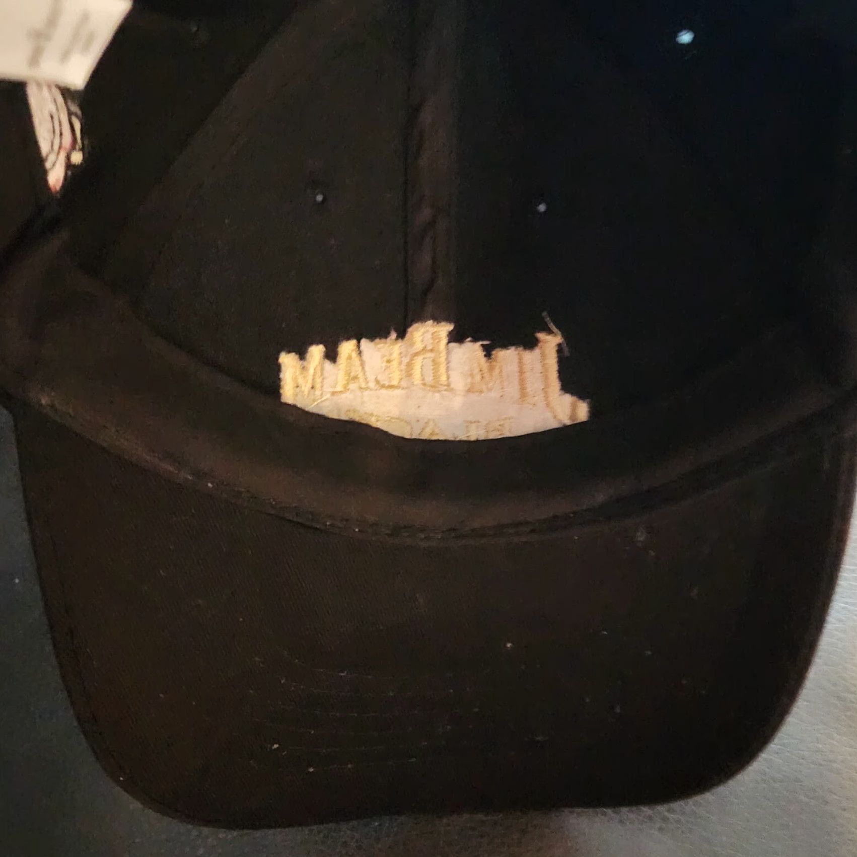 Vintage Jim Beam Black Bourbon Whiskey Strap Back Hat Cap Black Baseball Cap Men One Size Adjustable Cotton Black Size ONE SIZE - 6 Thumbnail