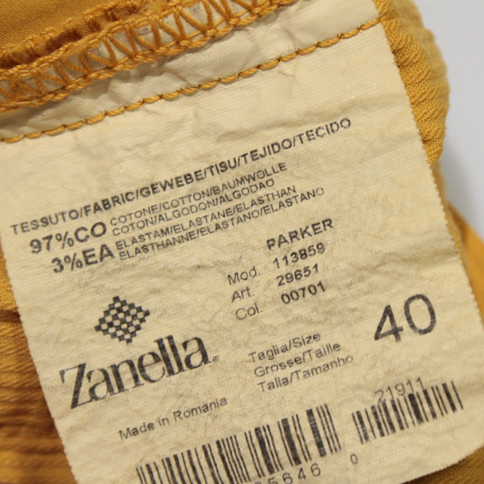 Zanella Zanella New with tags Chino Size 40 US In Yellow Size US 40 / EU 56 - 6 Thumbnail