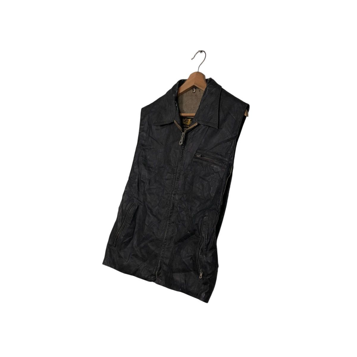 Genuine Leather 🔥VINTAGE 60’s BIKER VEST GENUINE LEATHER ZIMMERSPITZ WORKER Size US M / EU 48-50 / 2 - 4 Thumbnail