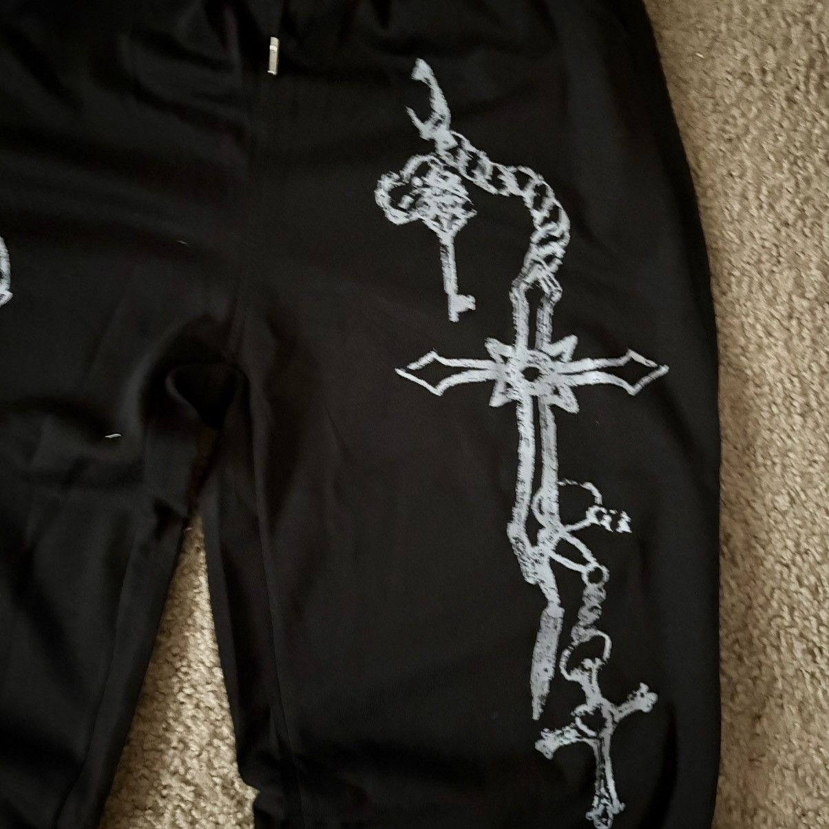 Other Black Cross Sweatpants Size US 33 - 3 Thumbnail