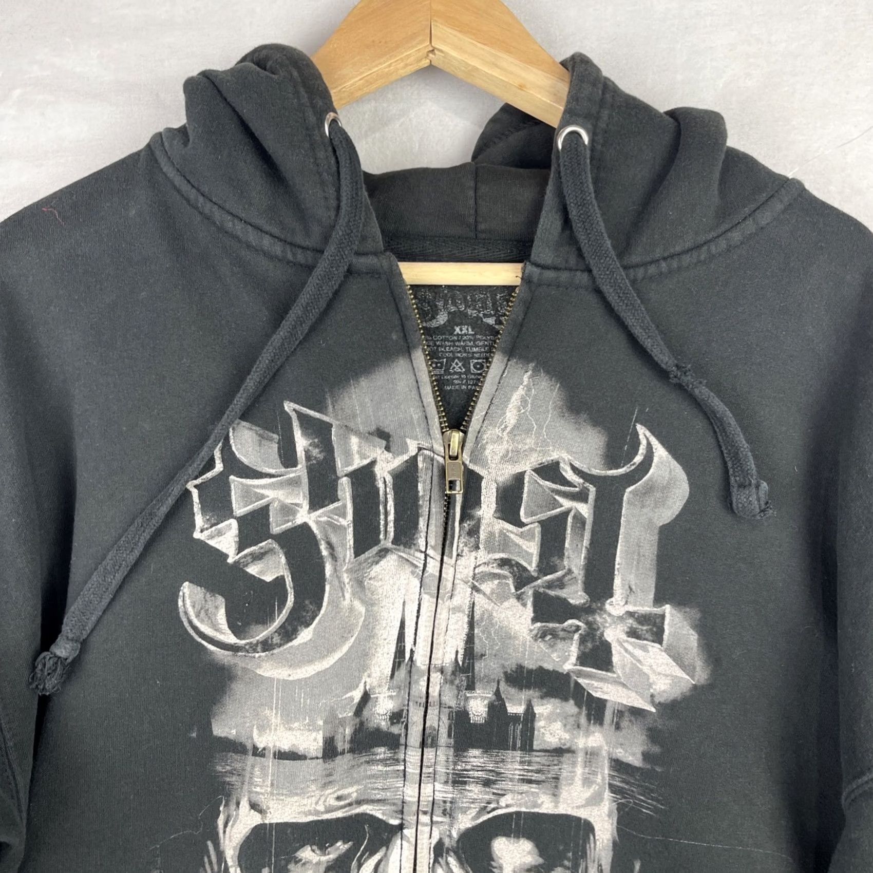 Vintage Ghost Band Hoodie Mens 2XL Black Full Zip Fleece Ghost Band Hoodie Mens 2XL Black Full Zip Fleece Size US XXL / EU 58 / 5 - 5 Thumbnail