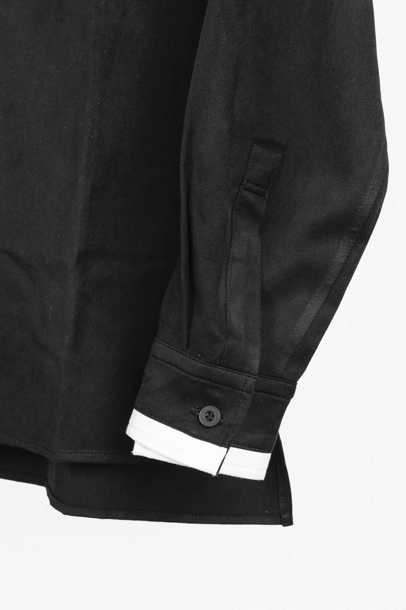 Issey Miyake Issey Miyake Black White Moleskin Button Up Shirt Size M / US 6-8 / IT 42-44 - 7 Thumbnail