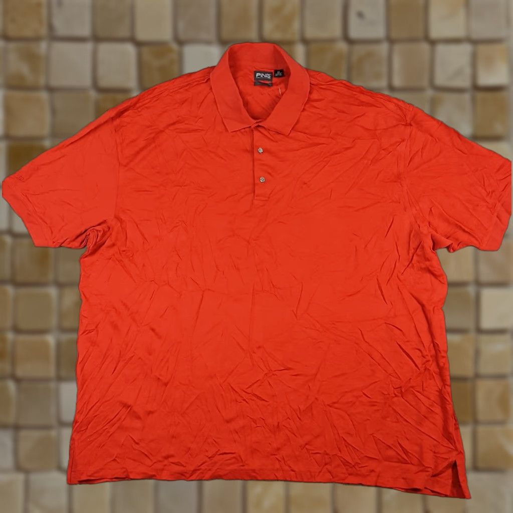 Vintage VINTAGE Ping Polo Shirt Big & Tall 4X Red Short Sleeve Button Collar Polo Shirt Men / Size 4X / Ping Golf Red Short Sleeve Preppy Polo Shirt Size US XXL / EU 58 / 5 - 1 Thumbnail