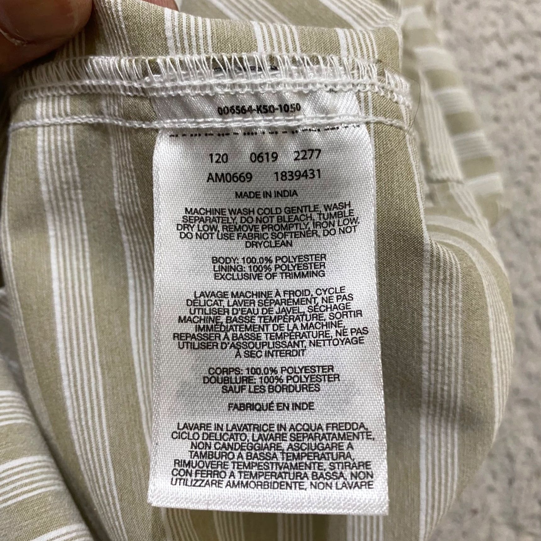 Vintage Columbia Shirt Mens XL Beige Striped Short Sleeve Button-Up Casual Outdoor Fish UV Protection Pockets Quick Dry All Seasons 2059 Size US XL / EU 56 / 4 - 7 Thumbnail