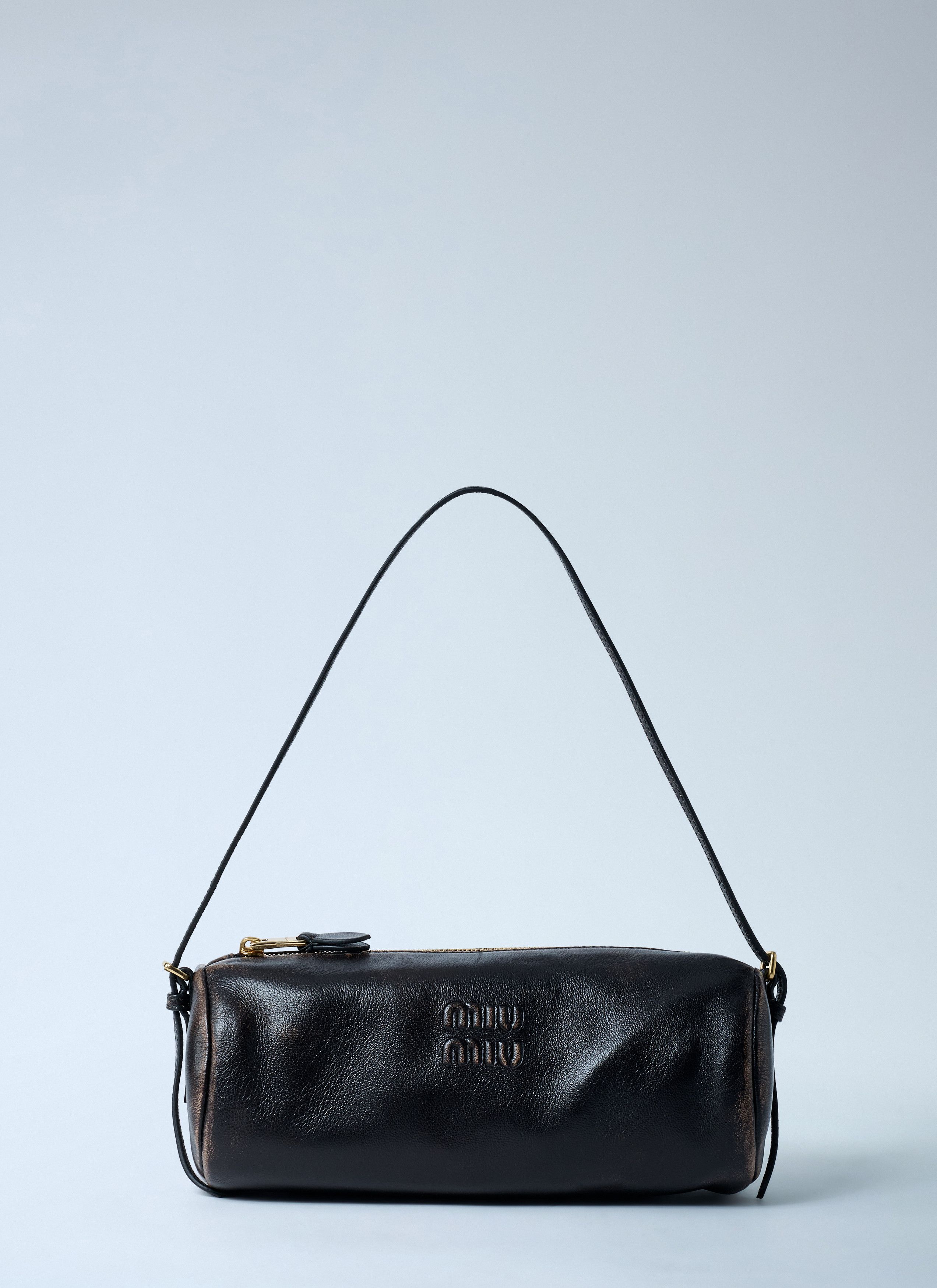 Miu Miu Leather Logo Motif Shoulder Bag Size ONE SIZE - 1 Thumbnail