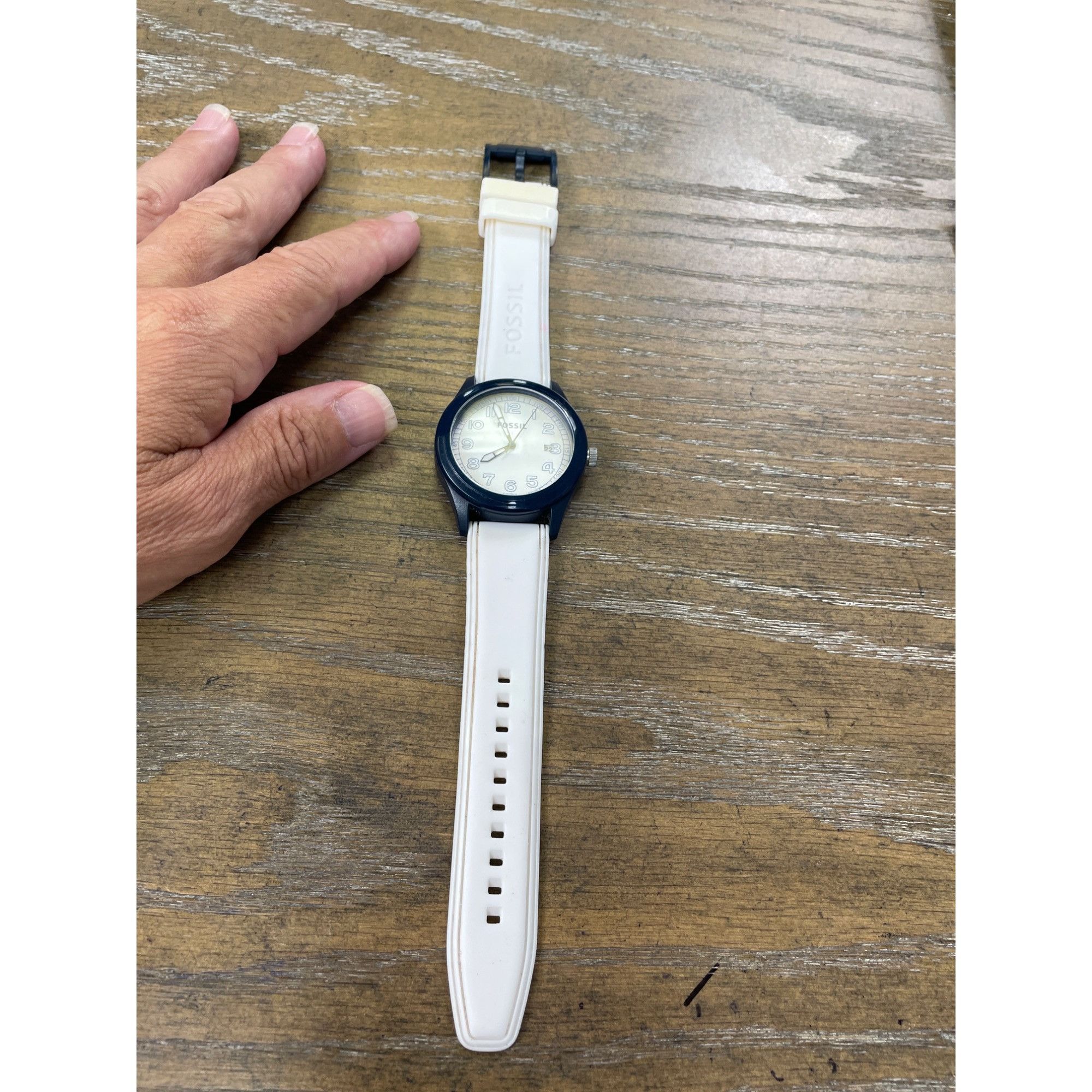 Fossil Fossil Mens white black quartz watch in good working conditi Size ONE SIZE - 2 Thumbnail