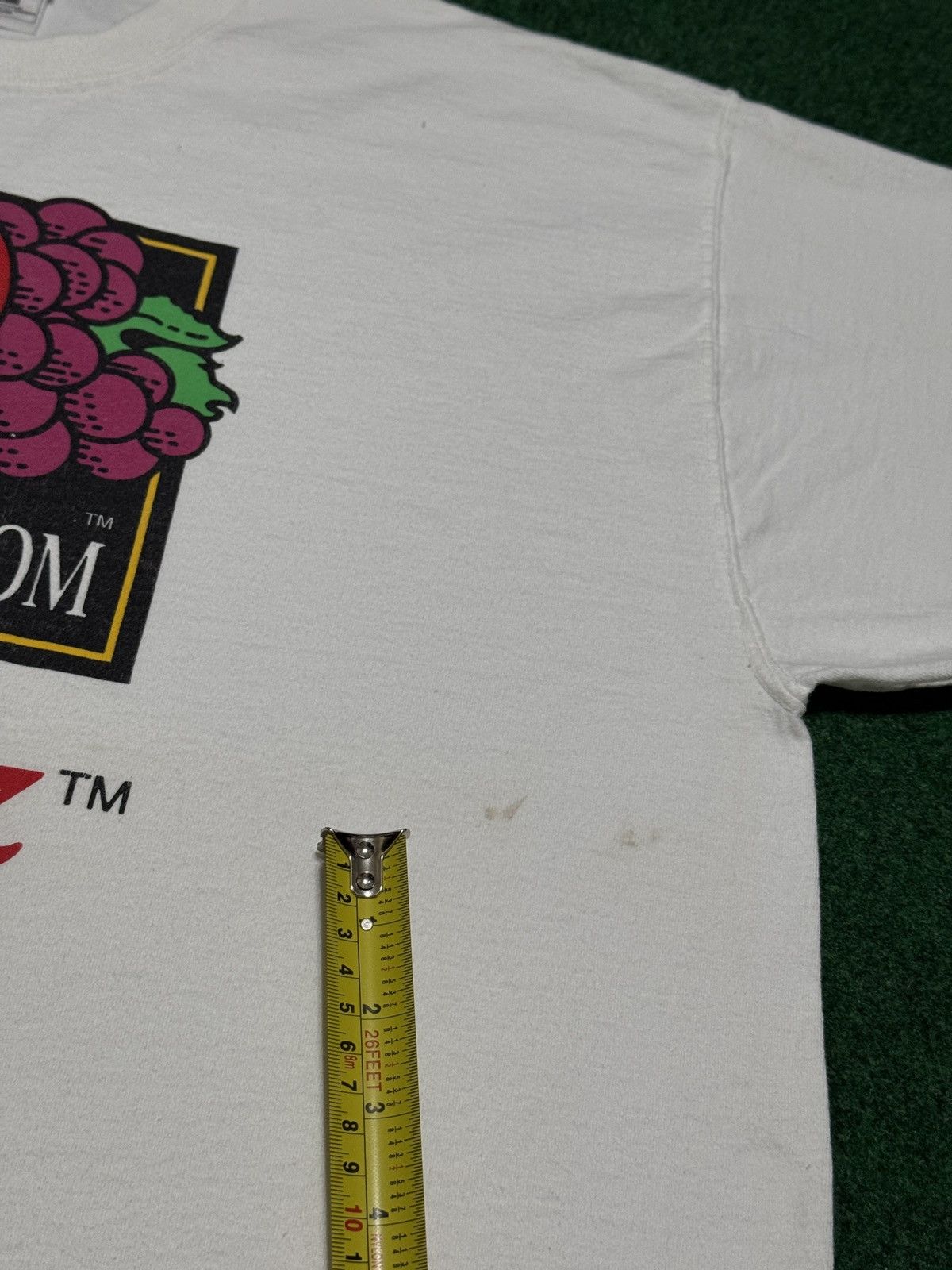 Fruit Of The Loom Fruit Of The Loom Logo Cornucopia 90s RARE XL T Shirt 24x30 Size US XL / EU 56 / 4 - 8 Thumbnail