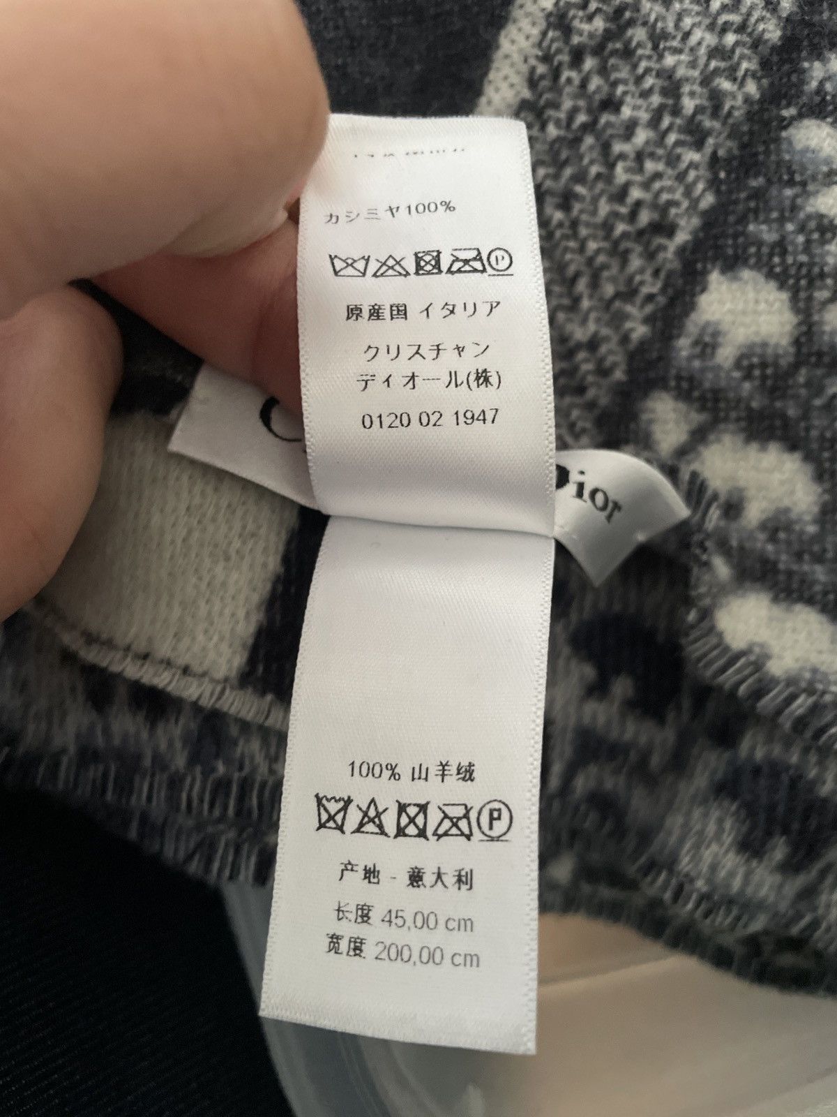 Dior CHRISTIAN DIOR CASHMERE SCARF Size ONE SIZE - 7 Thumbnail