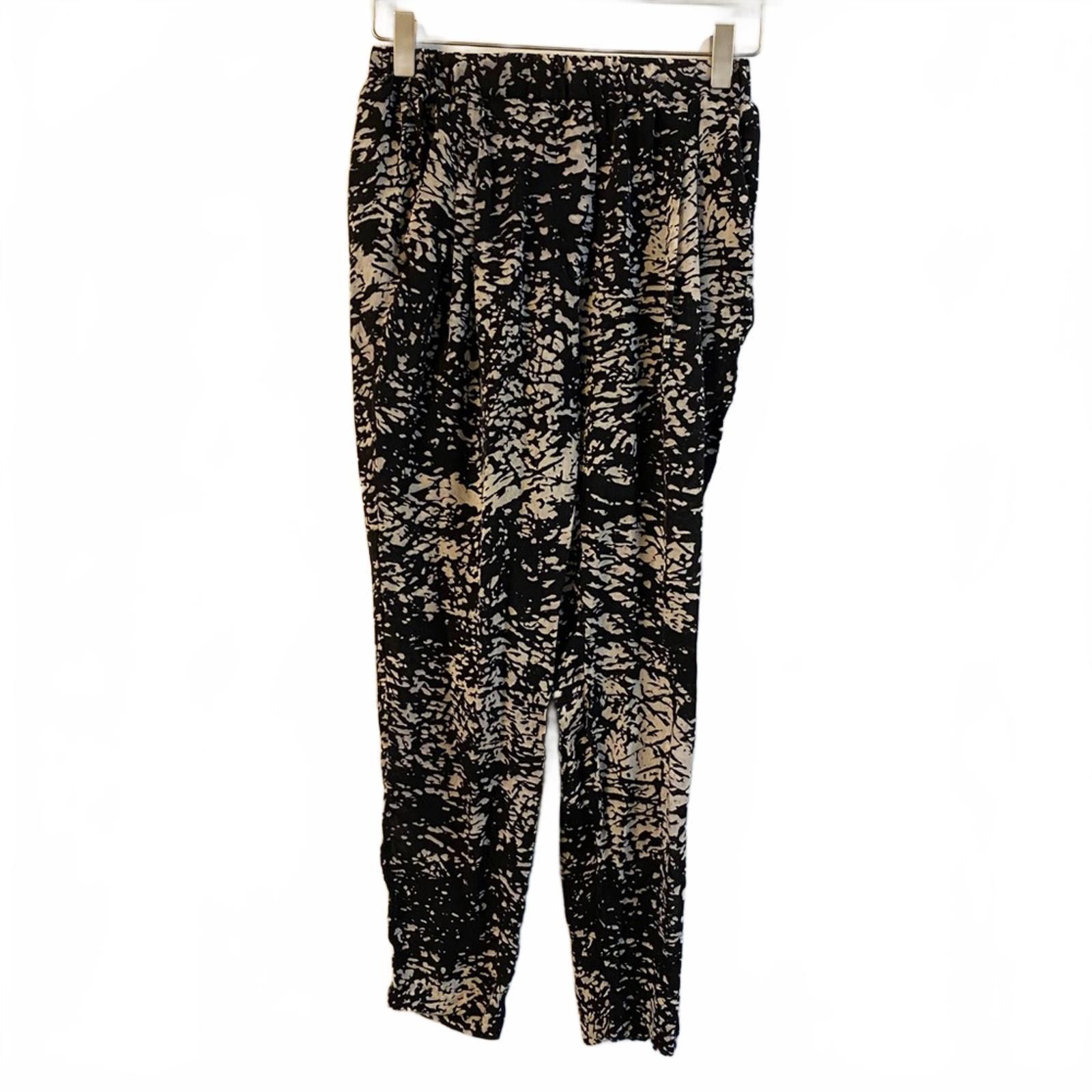 Other Nili Lotan Women's Silk Pants Black and White Pattern Size 0 Size 25" / US 0 / IT 36 - 1 Thumbnail