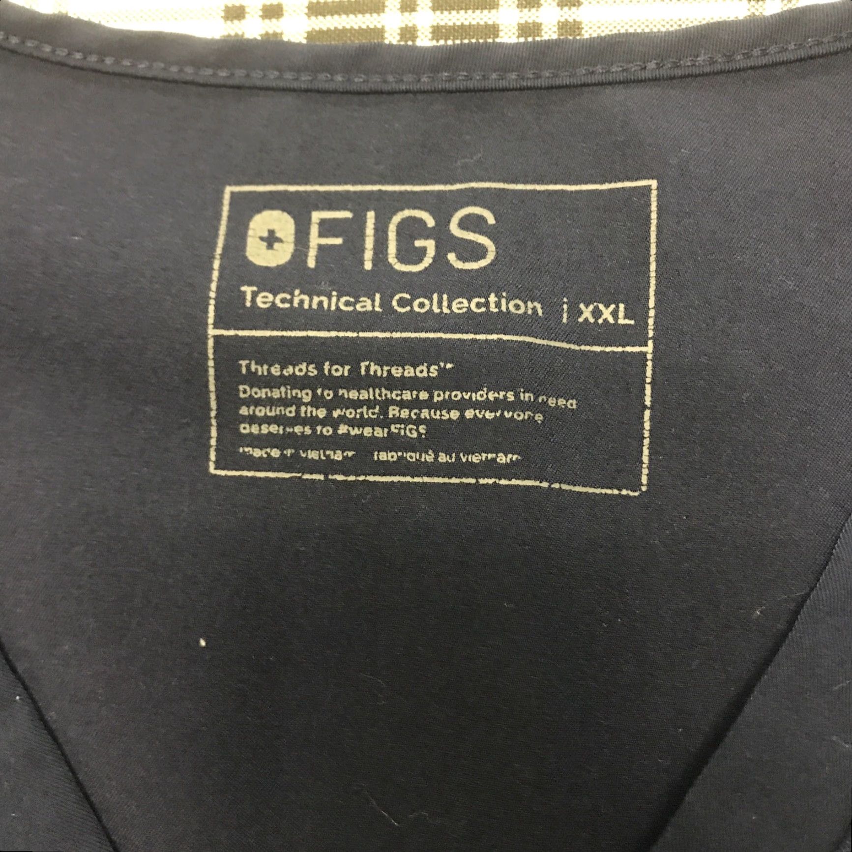 Vintage FIGS Technical Collection - Scrub Top Navy Blue Xxl / 2XL Medical Workwear Women Men? Size US XXL / EU 58 / 5 - 2 Thumbnail