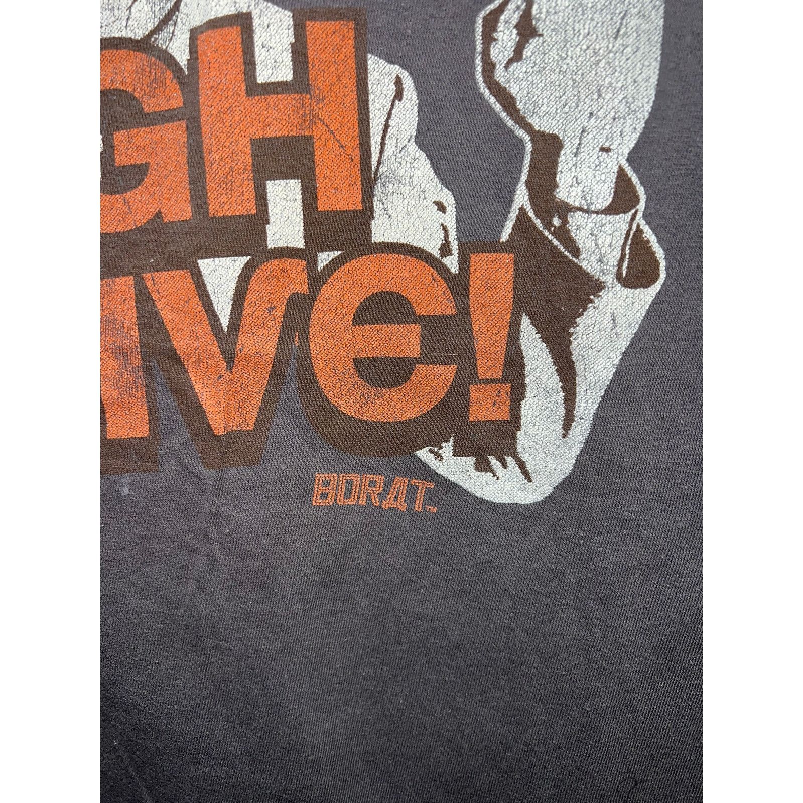 Vintage Borat Movie Shirt High Five Promo Gray Graphic Tee Medium Size US M / EU 48-50 / 2 - 4 Thumbnail