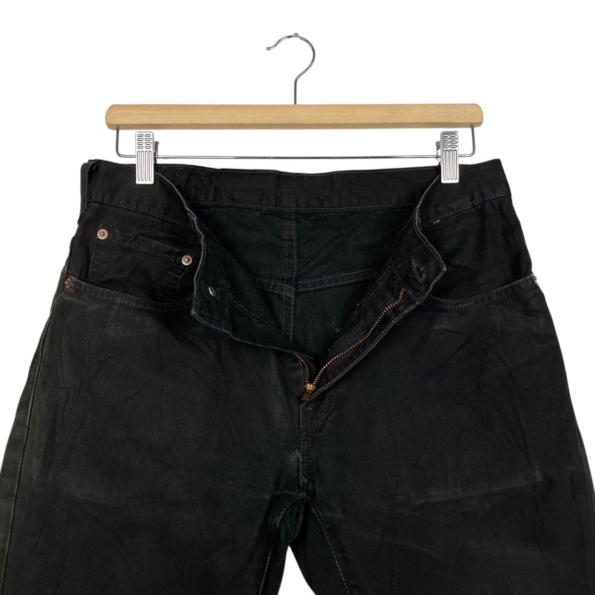 Levi's Vintage Y2k Levis Black Denim Jeans Size US 32 / EU 48 - 15 Thumbnail