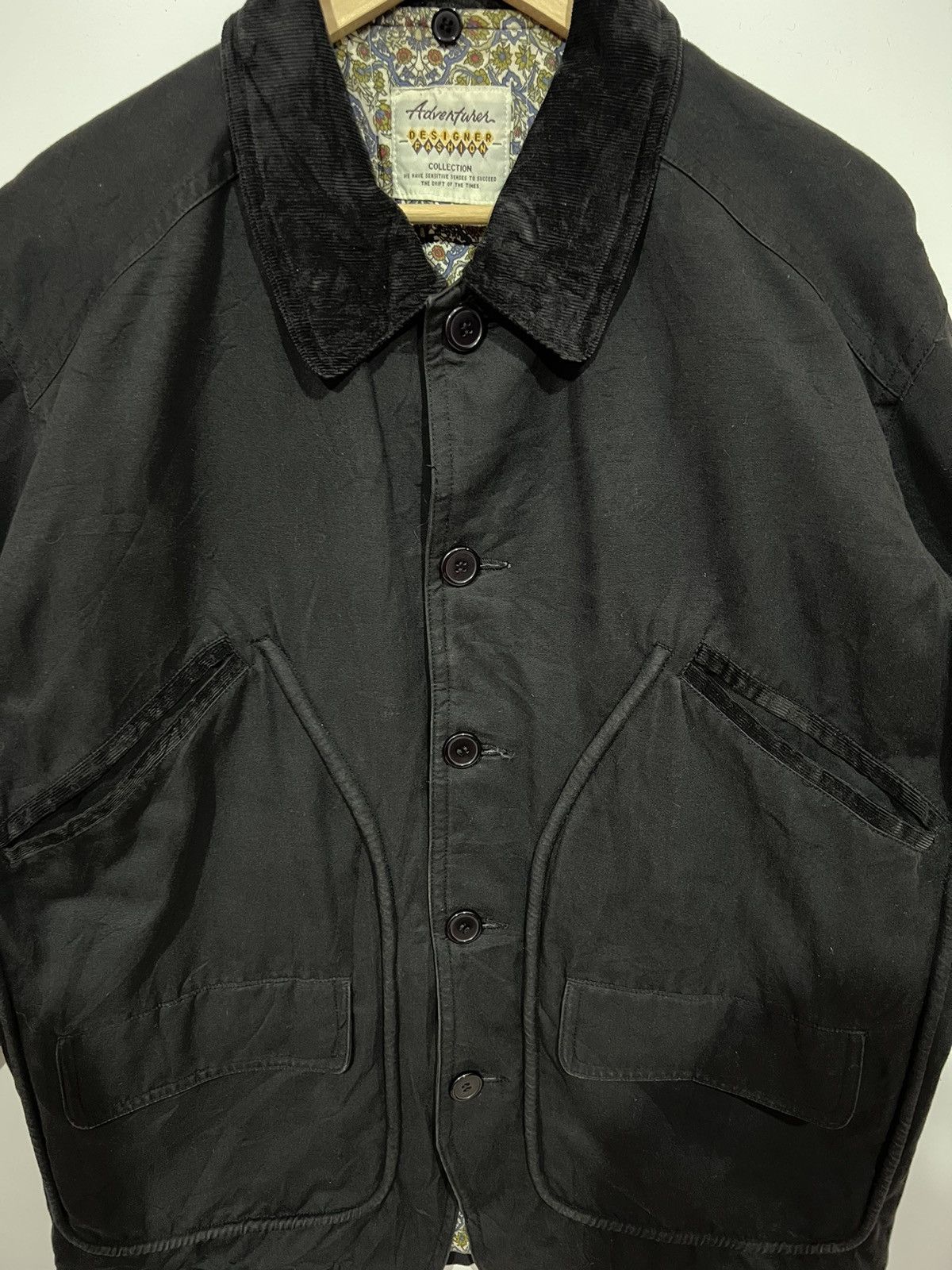 Hunter 🔥 Adventures cord collar Barn Coat hunting jacket Size US L / EU 52-54 / 3 - 4 Thumbnail