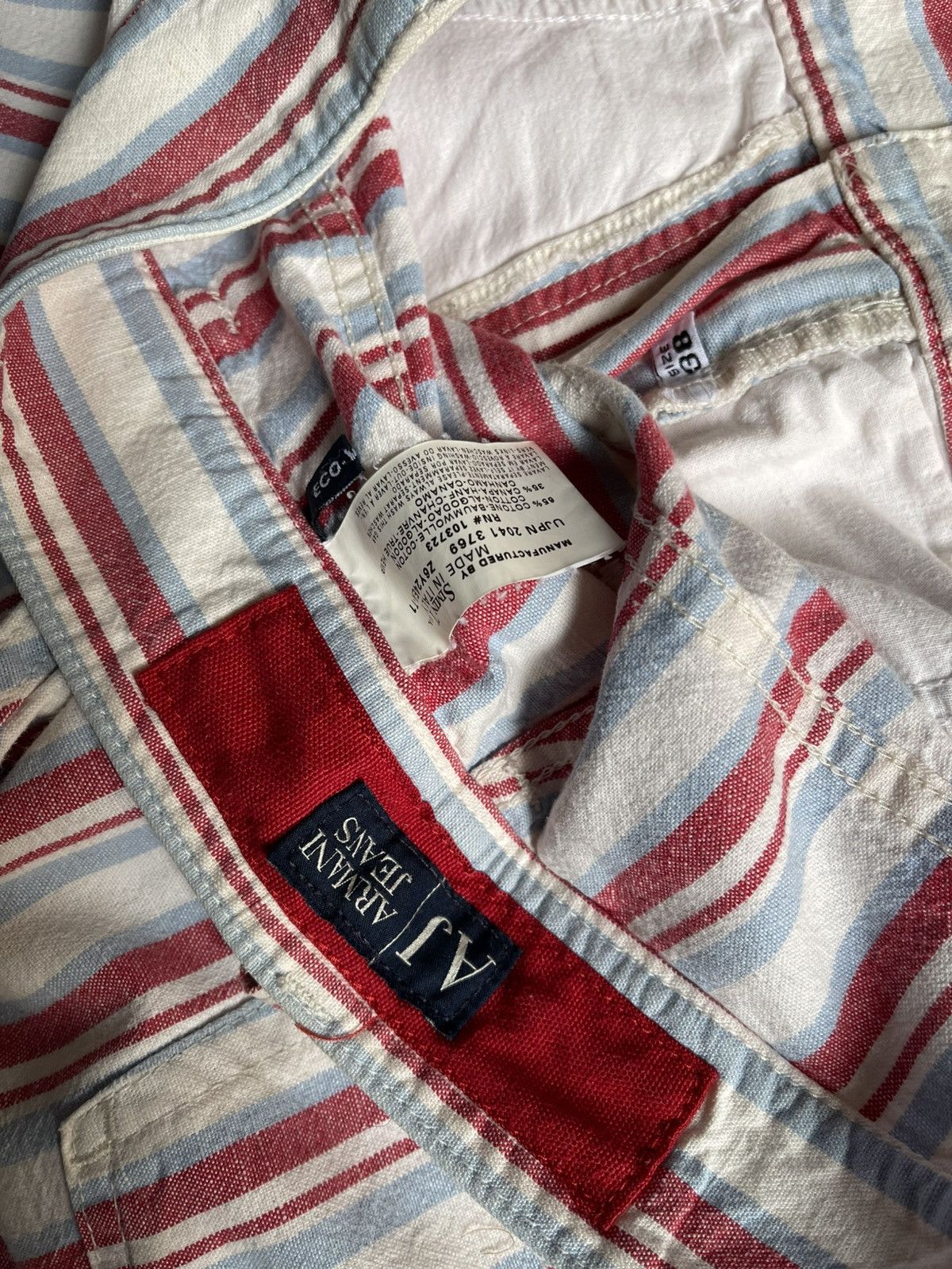 Armani Vintage Armani Jeans stripe pants Size US 38 / EU 54 - 7 Thumbnail