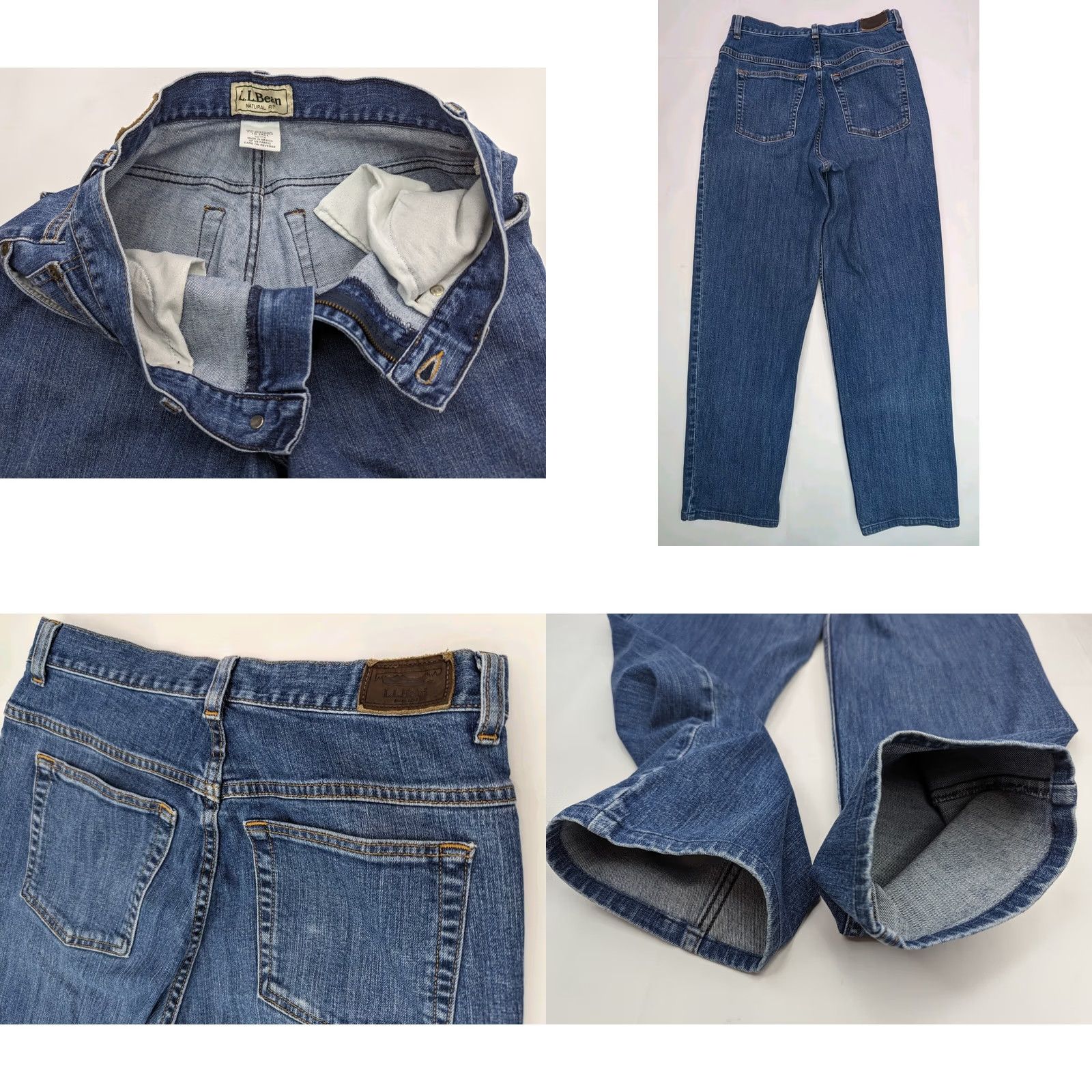 Vintage L.L. Bean 1912 Jeans Blue Straight Jeans Women 10 Tall 27x29 Denim 5-Pocket Logo 1912 Hardware Vintage: No Size 32" / US 10 / IT 46 - 8 Thumbnail