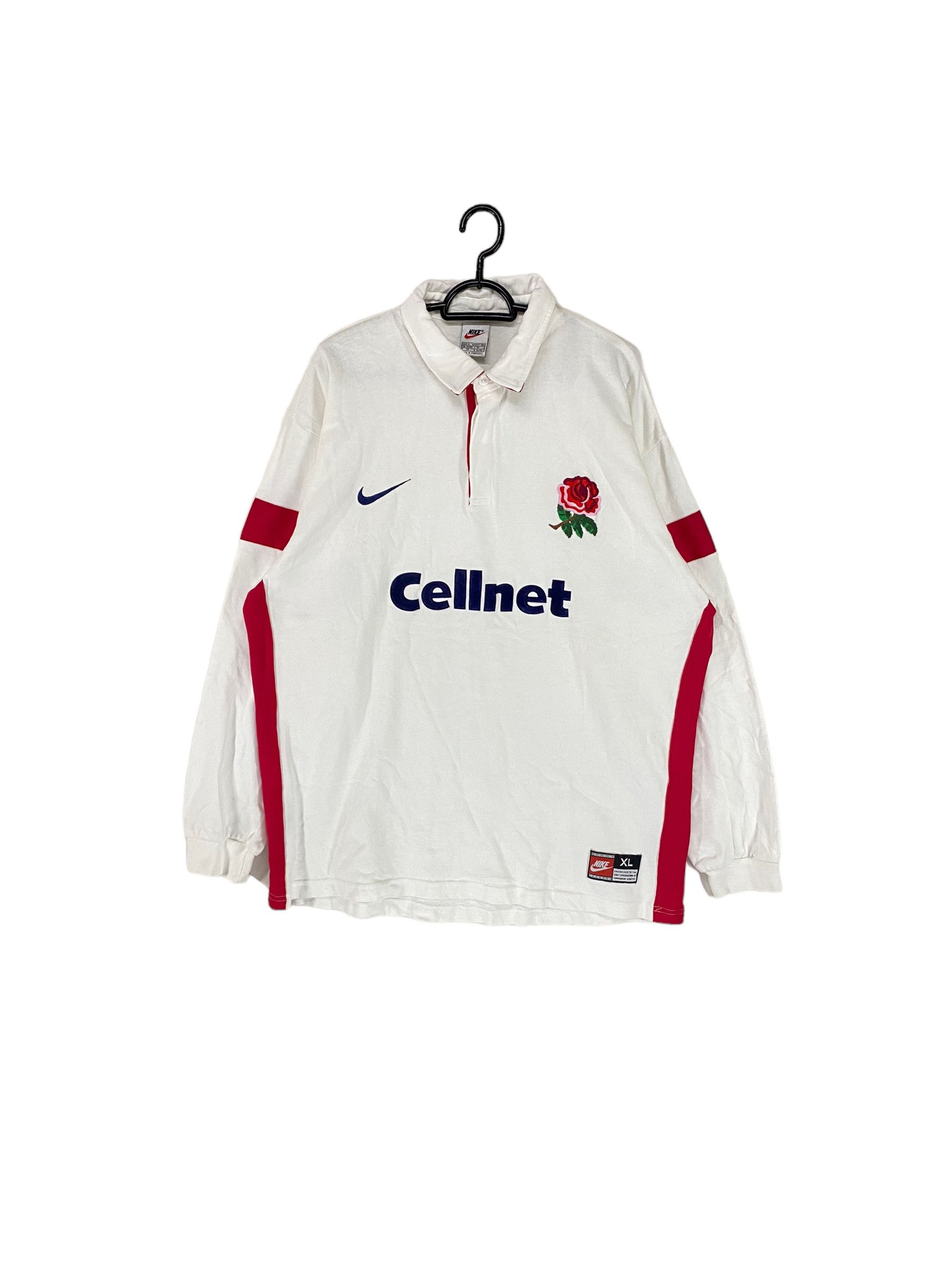 Nike × Vintage 90s England deadstock Celnett rugby jersey Size US XL / EU 56 / 4 - 1 Thumbnail