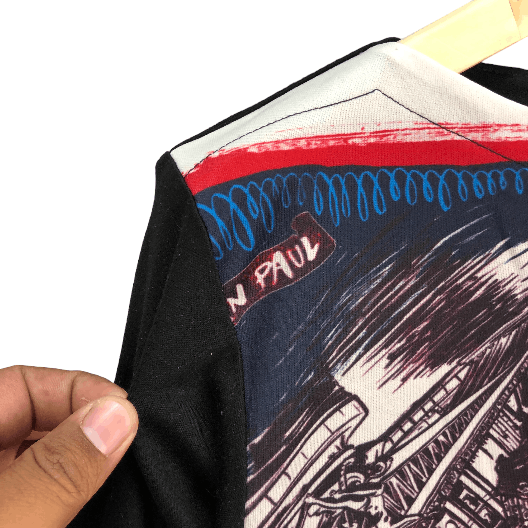 Jean Paul Gaultier JPG TOKYO PARIS CITY LONG SLEEVE GRAPHIC TEES #6015-218 Size XS / US 0-2 / IT 36-38 - 3 Thumbnail