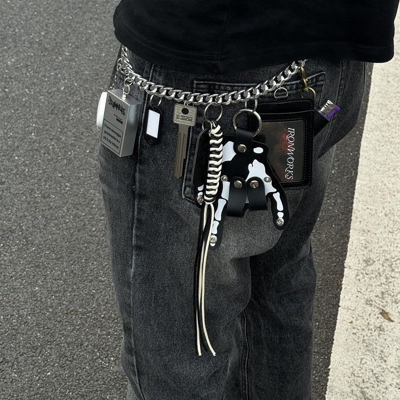 Japanese Brand Pants chain skeleton palm weaving rope waist hanging Size ONE SIZE - 1 Thumbnail