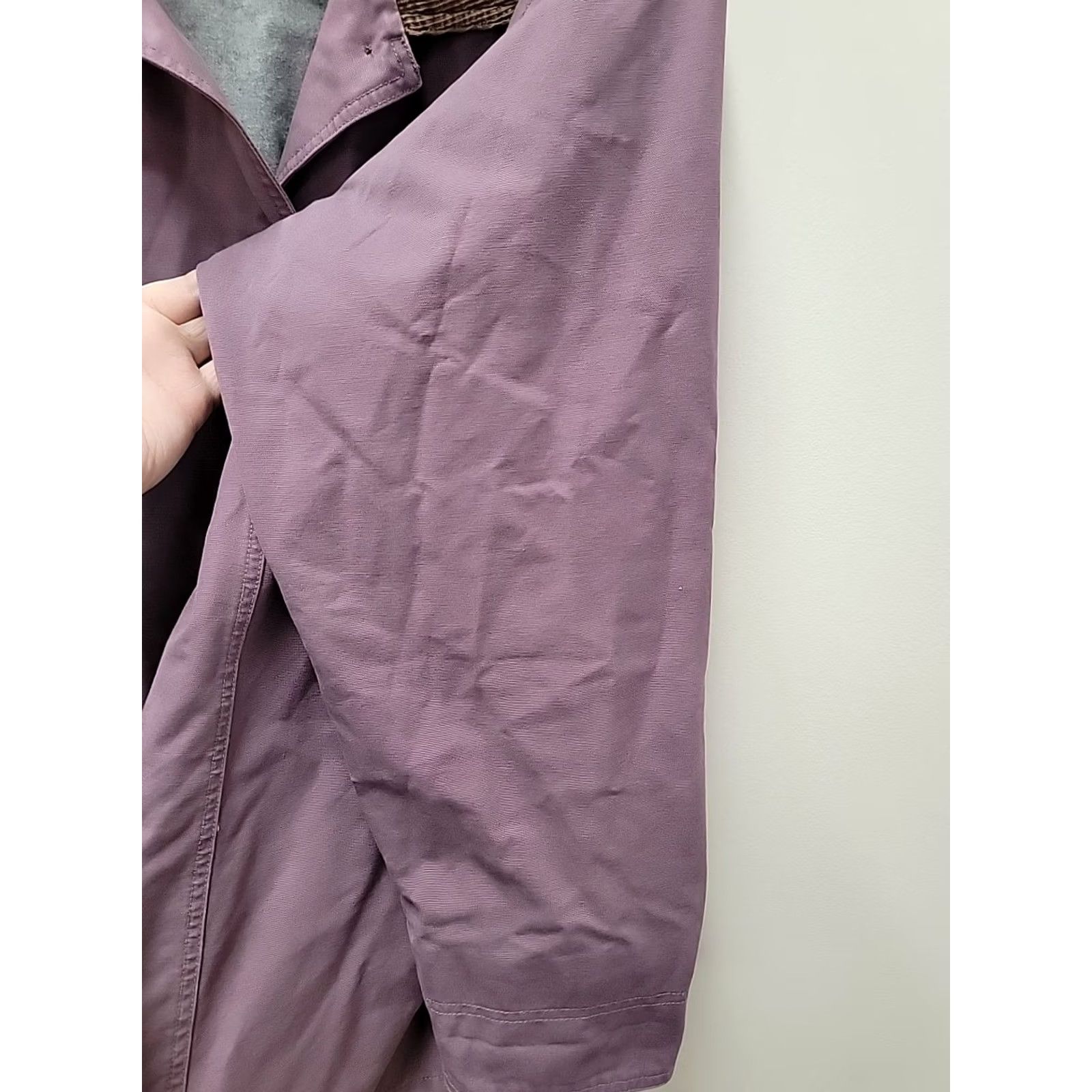 Vintage VINTAGE L.L.Bean Jacket Canvas Field Chore Barn Purple 2XL Women's Adirondack Chore Jacket Size XXL / US 16-18 / IT 52-54 - 7 Thumbnail