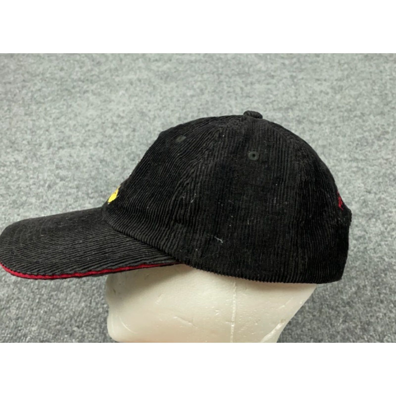 Disney Disney Mickey Mouse Corduroy Dad Hat Adult One Size Black Embroidered Retro Size ONE SIZE - 4 Thumbnail
