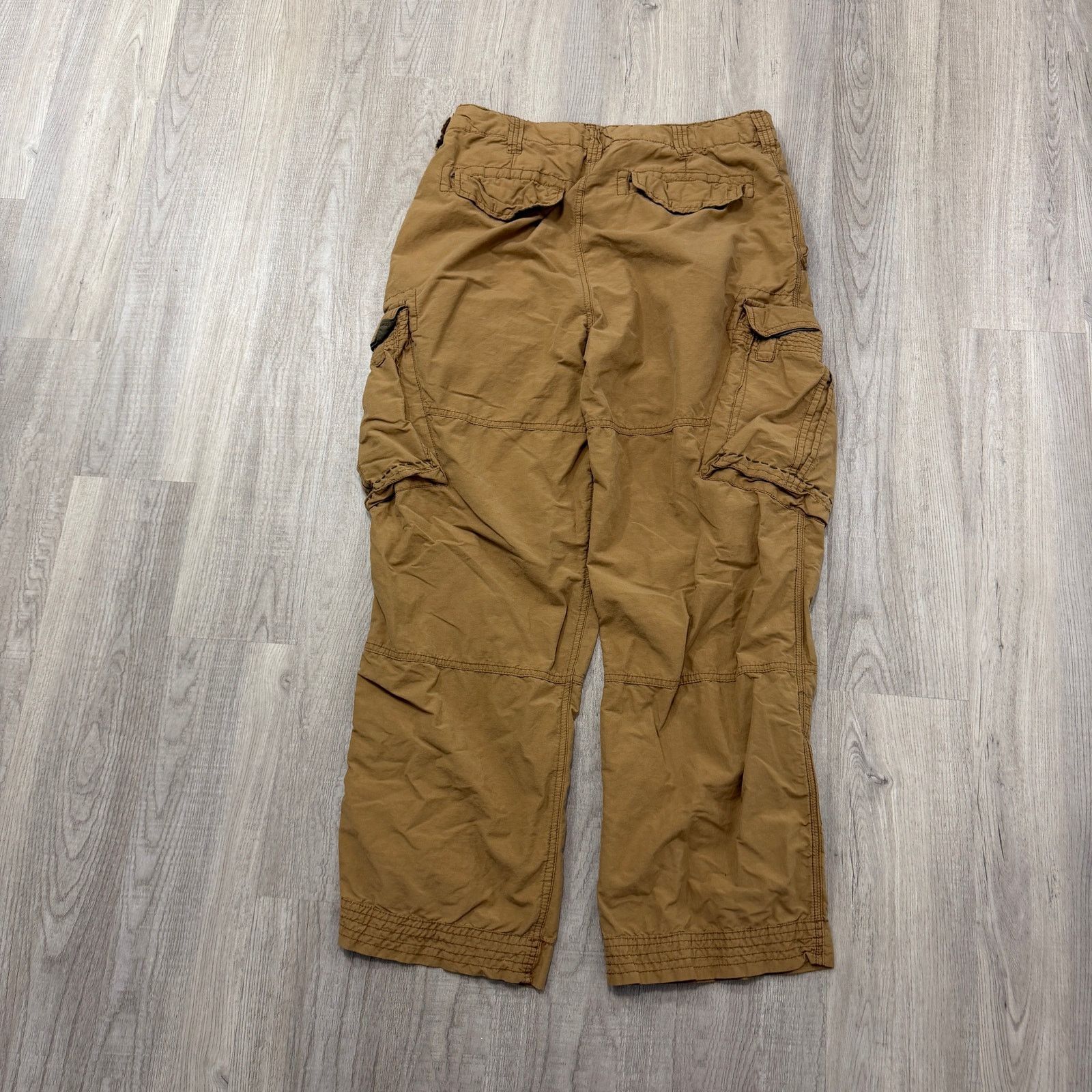 Vintage Vintage Arizona Jean Co. Cargo Pants Men's 36x30 Tan y2k Size US 36 / EU 52 - 6 Thumbnail