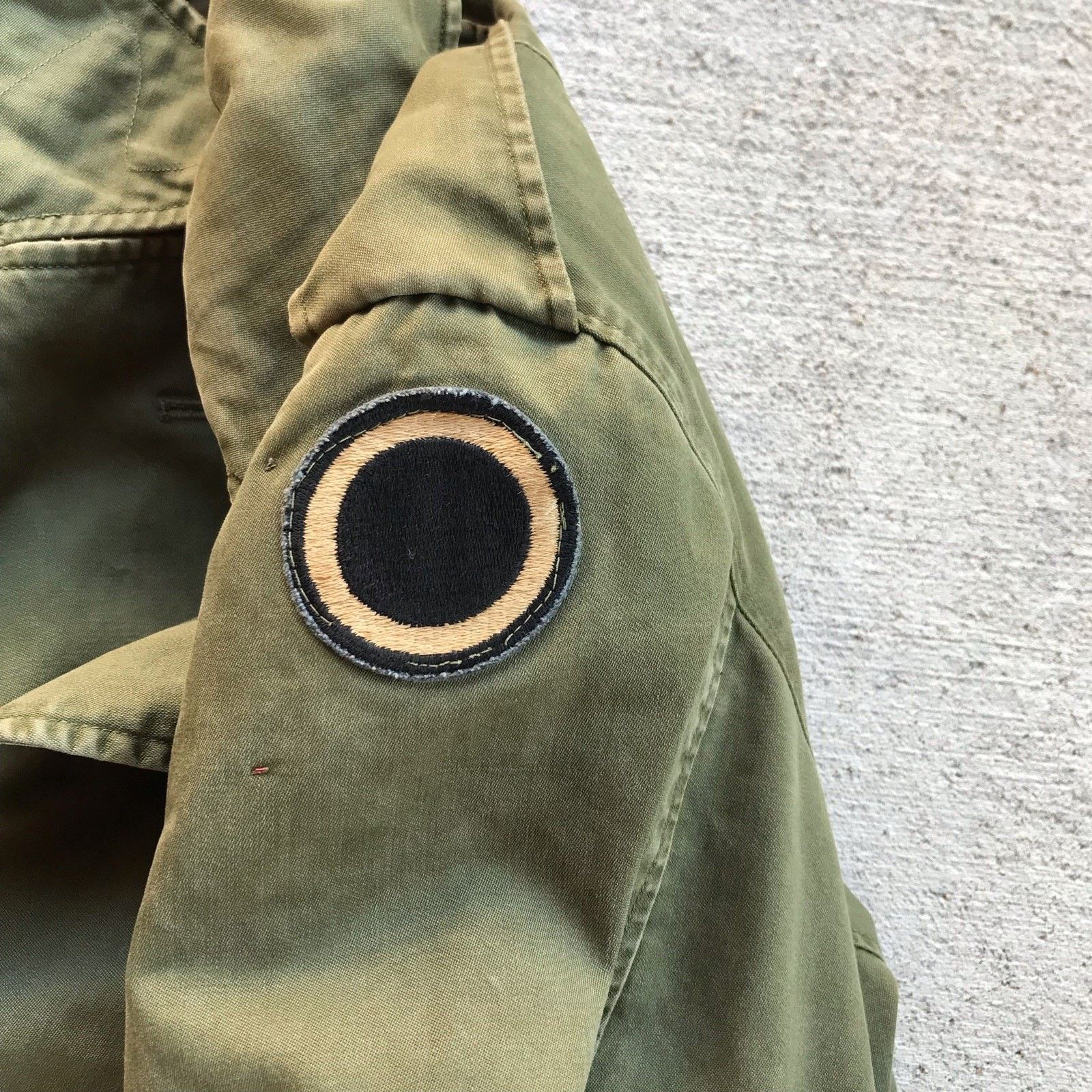 Vintage 50's Korean War Green Trench Overcoat w/ Removable Wool Size US S / EU 44-46 / 1 - 6 Thumbnail