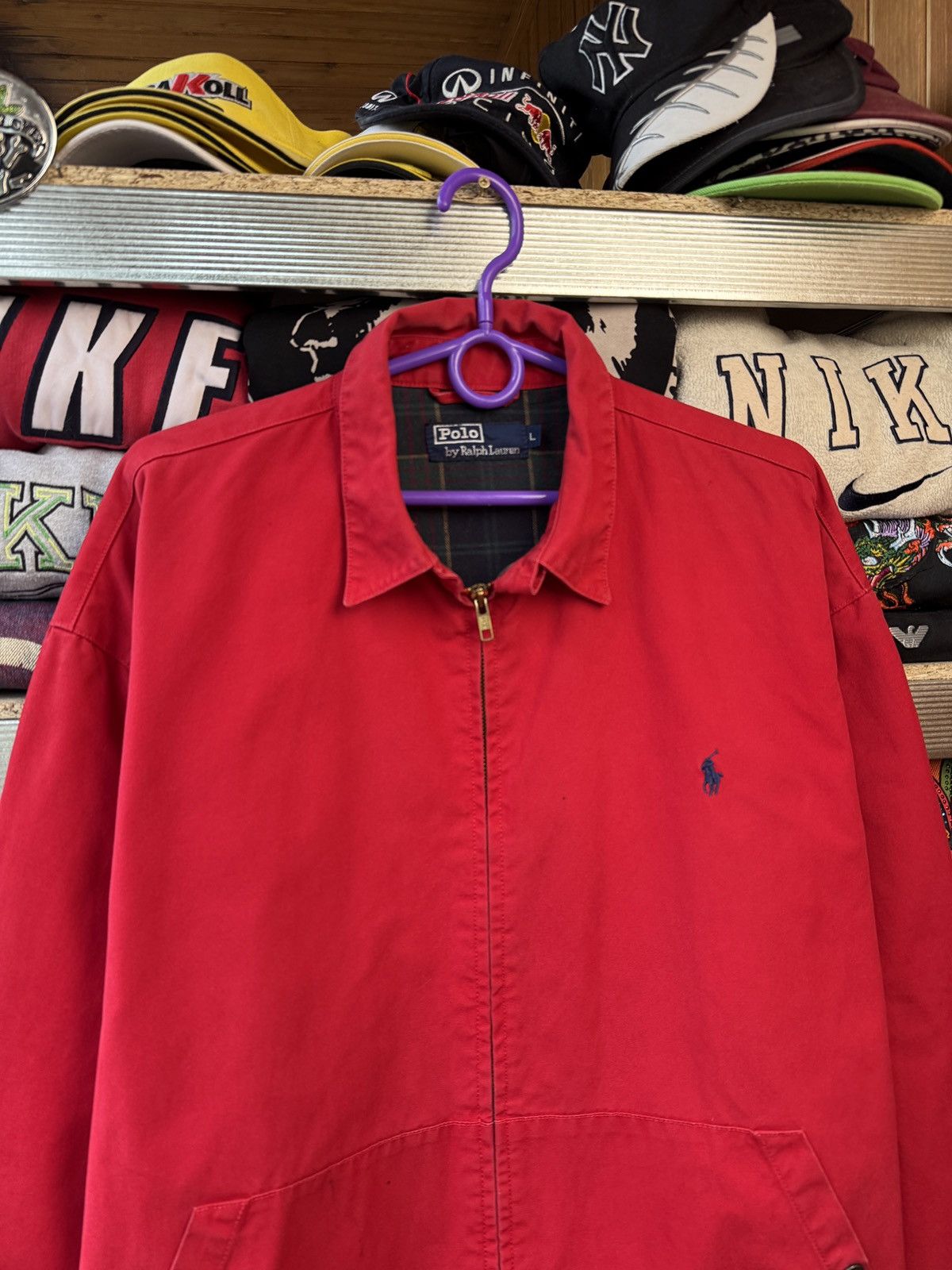 Polo Ralph Lauren × Vintage Vintage Polo Ralph Lauren Red Jacket 90’s Large Size US L / EU 52-54 / 3 - 3 Thumbnail